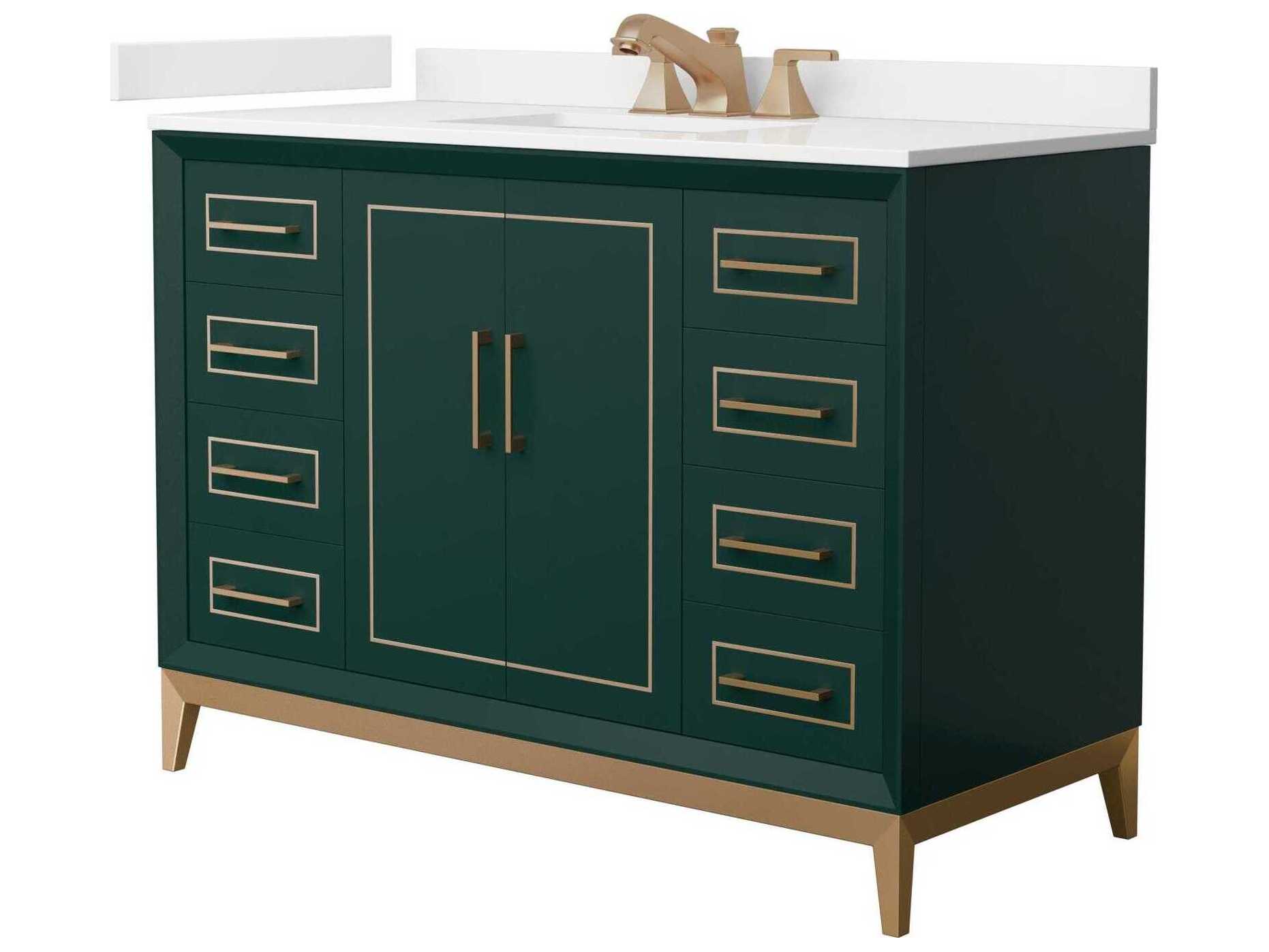 Wyndham Collection Marlena 48" Green Vanity