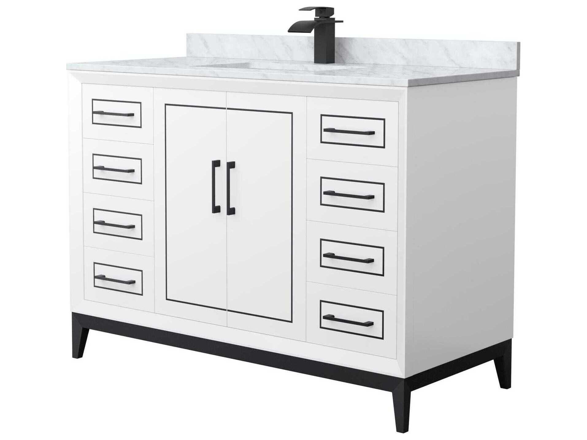 Wyndham Collection Marlena 48" White Vanity