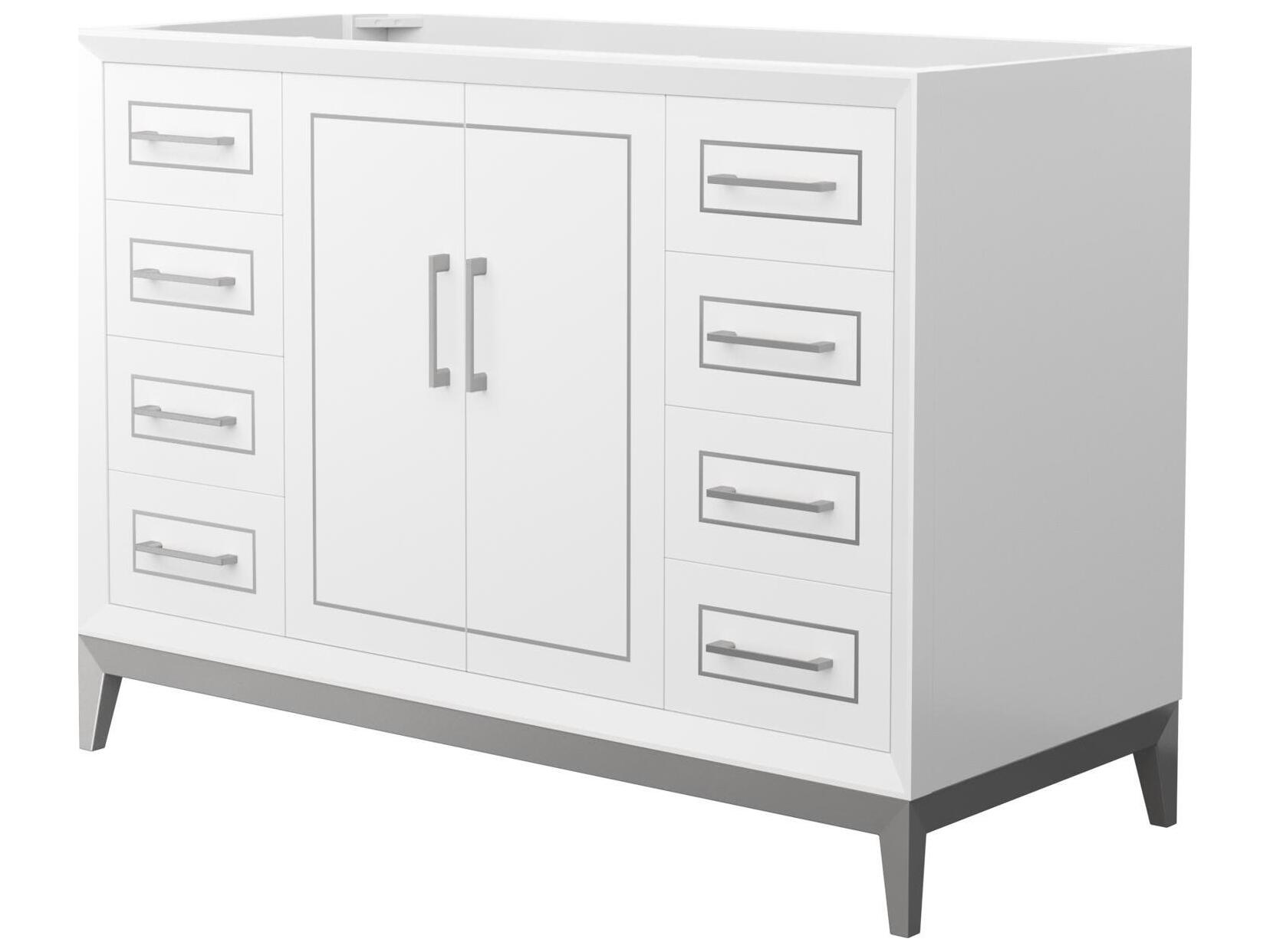 Wyndham Collection Marlena 47" White Vanity
