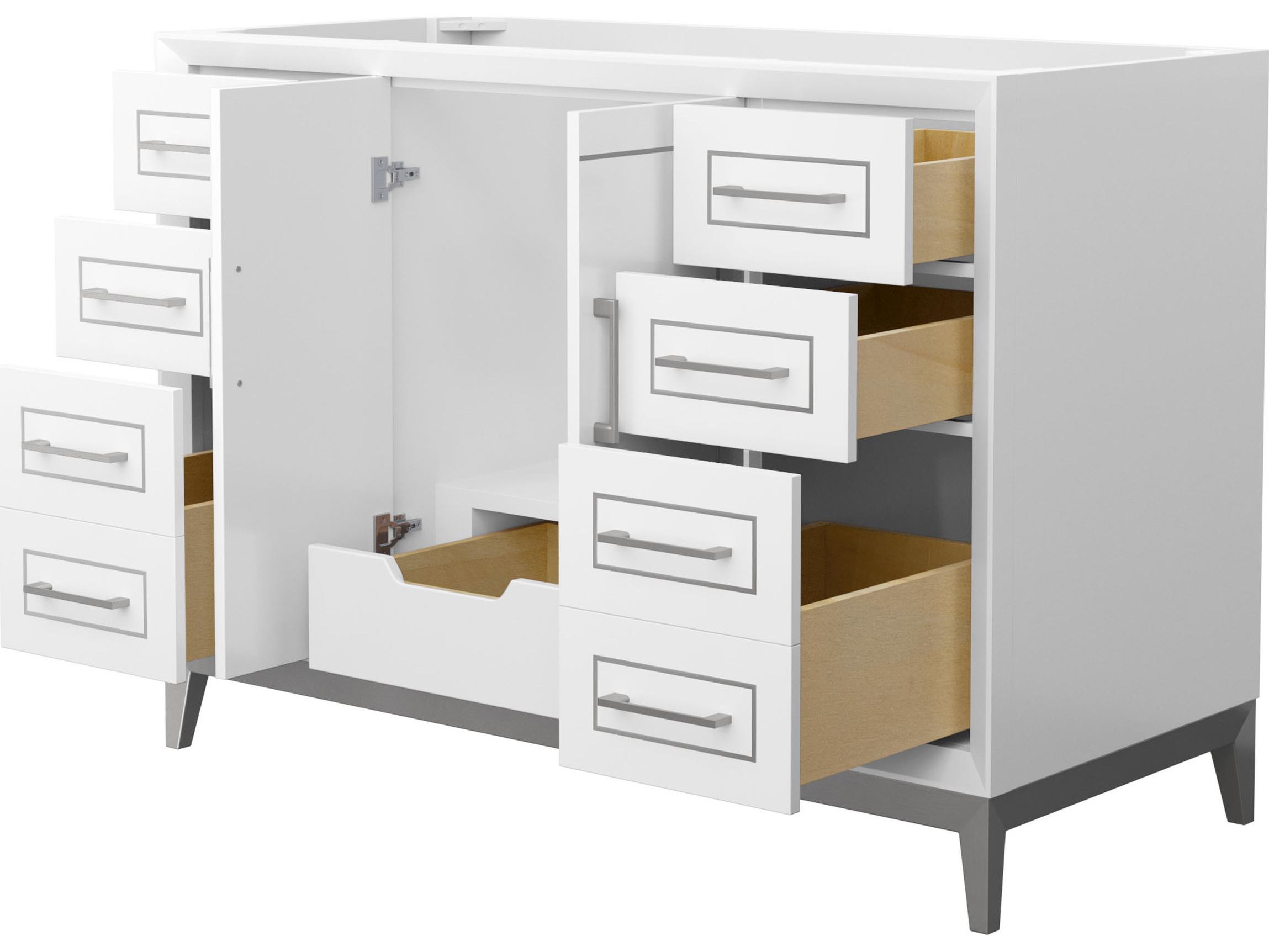 Wyndham Collection Marlena 47" White Vanity