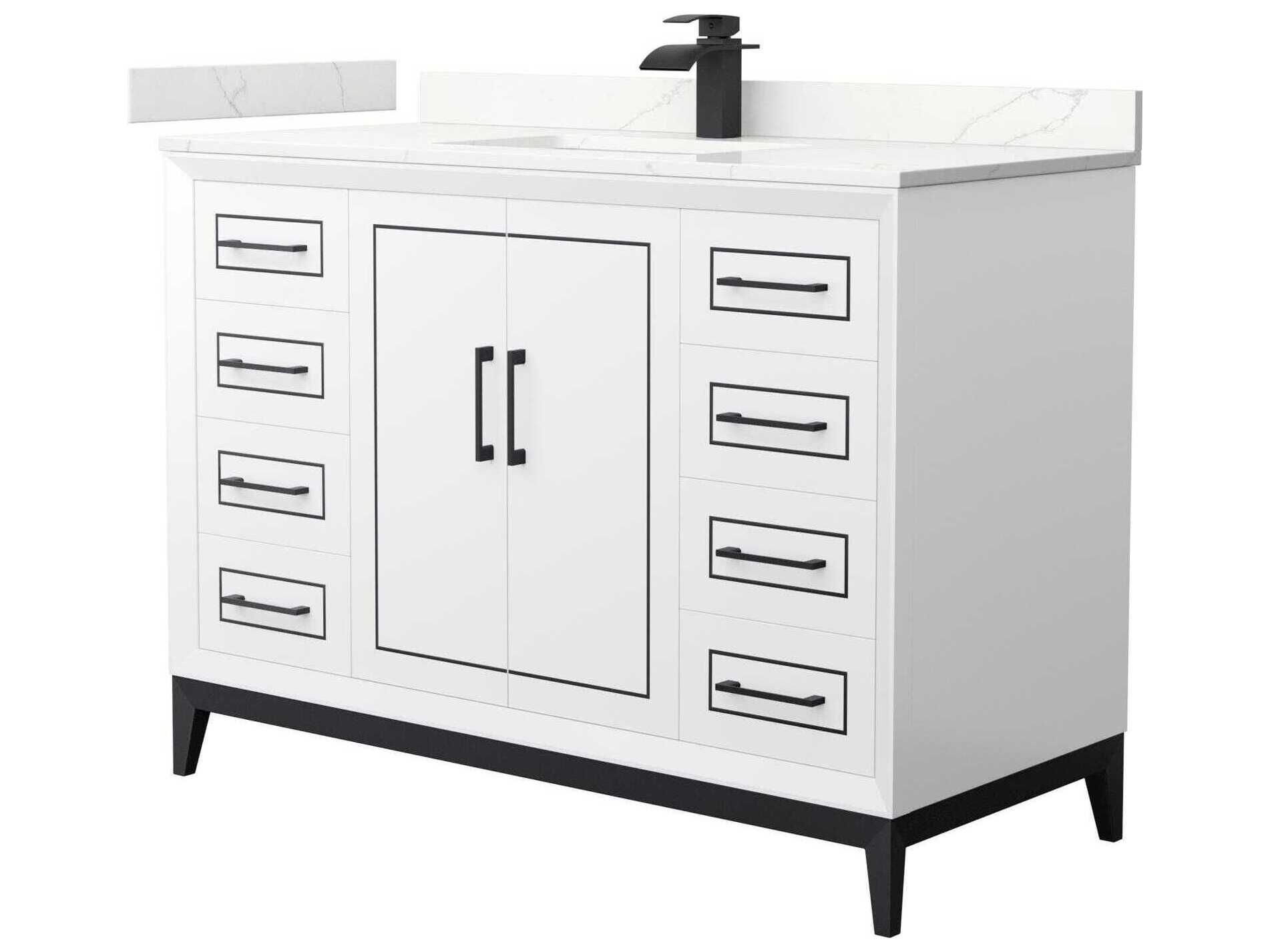 Wyndham Collection Marlena 48" White Vanity