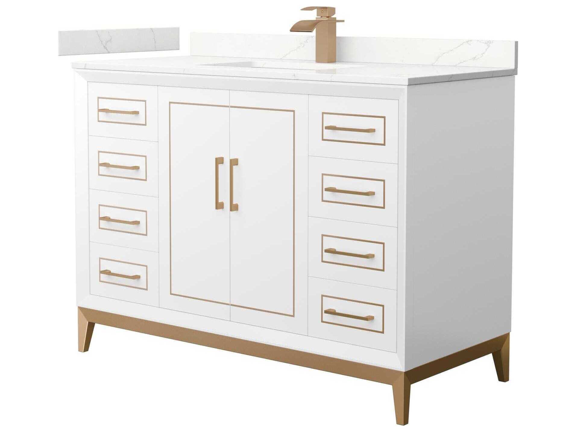 Wyndham Collection Marlena 48" White Vanity