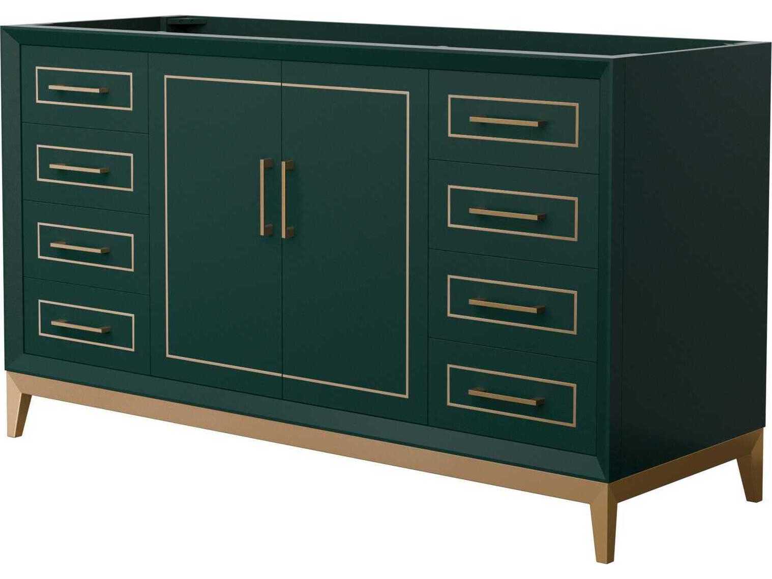 Wyndham Collection Marlena 60" Green Vanity