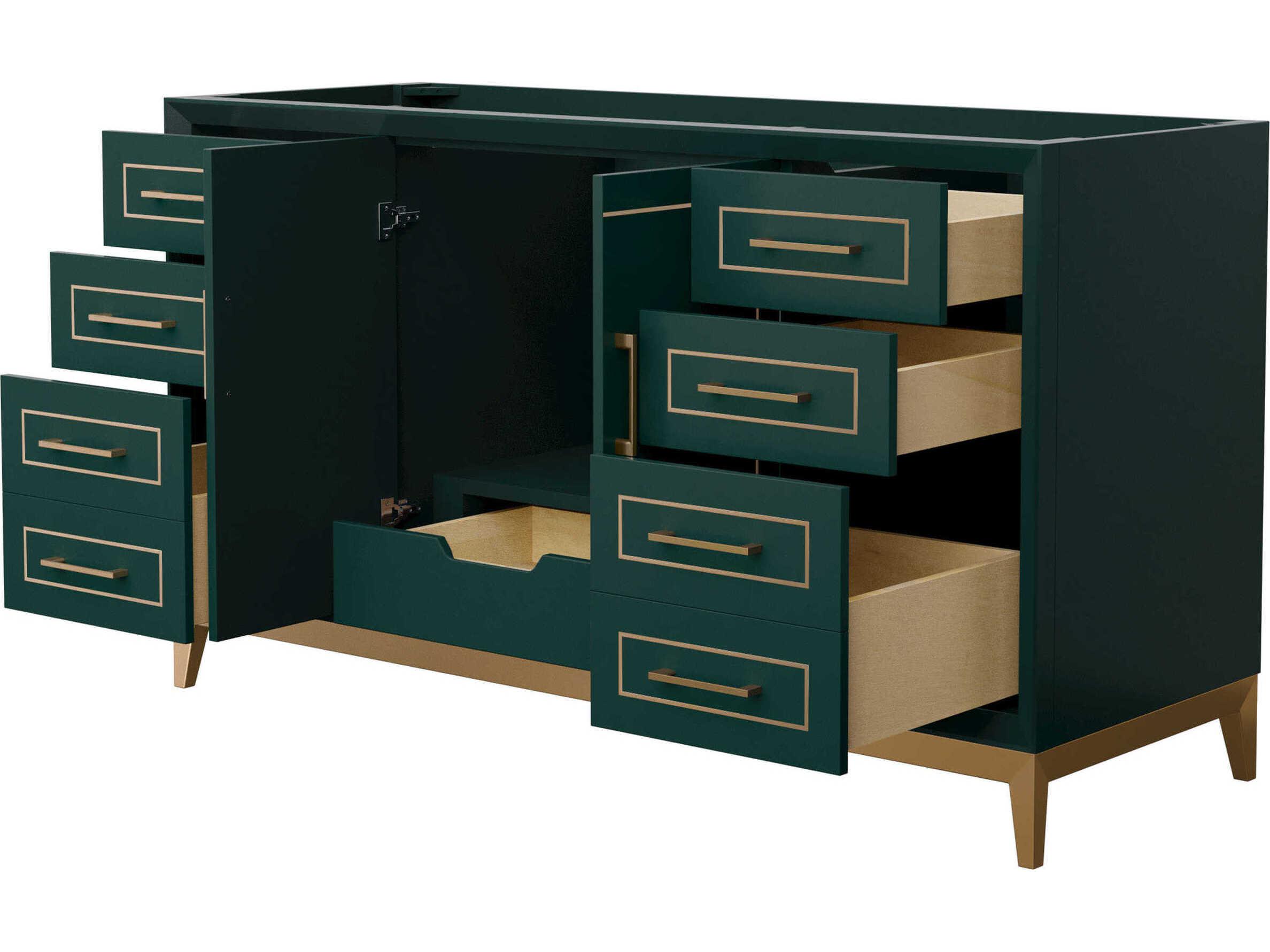 Wyndham Collection Marlena 60" Green Vanity