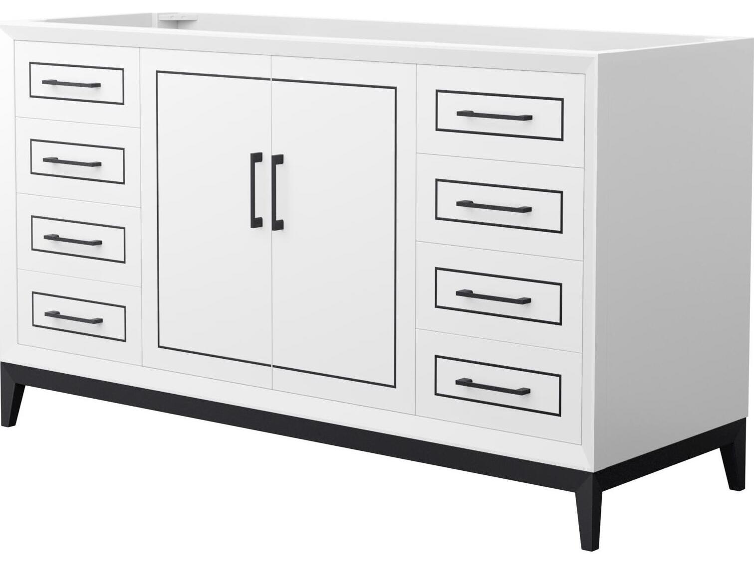 Wyndham Collection Marlena 60" White Vanity