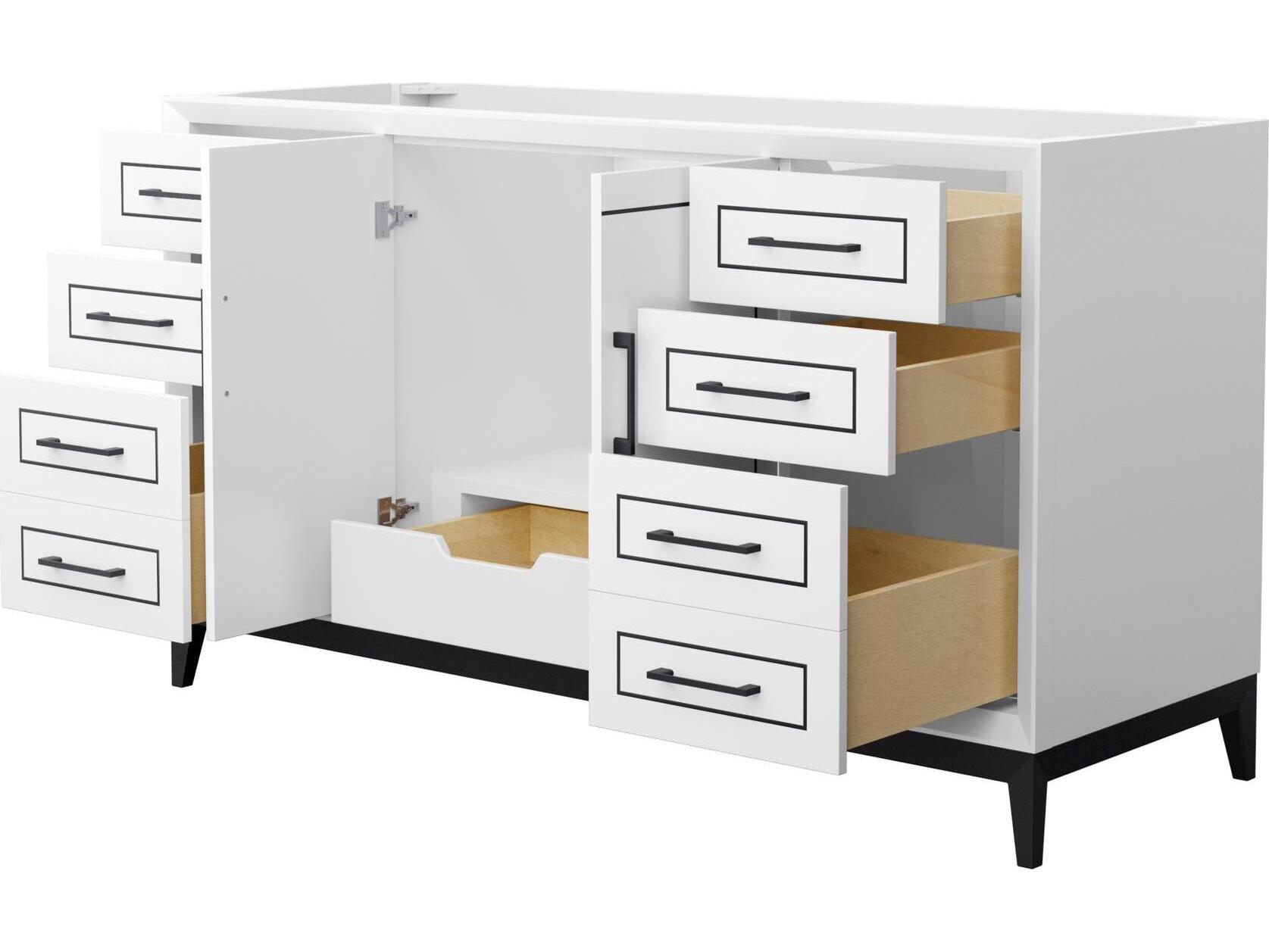 Wyndham Collection Marlena 60" White Vanity