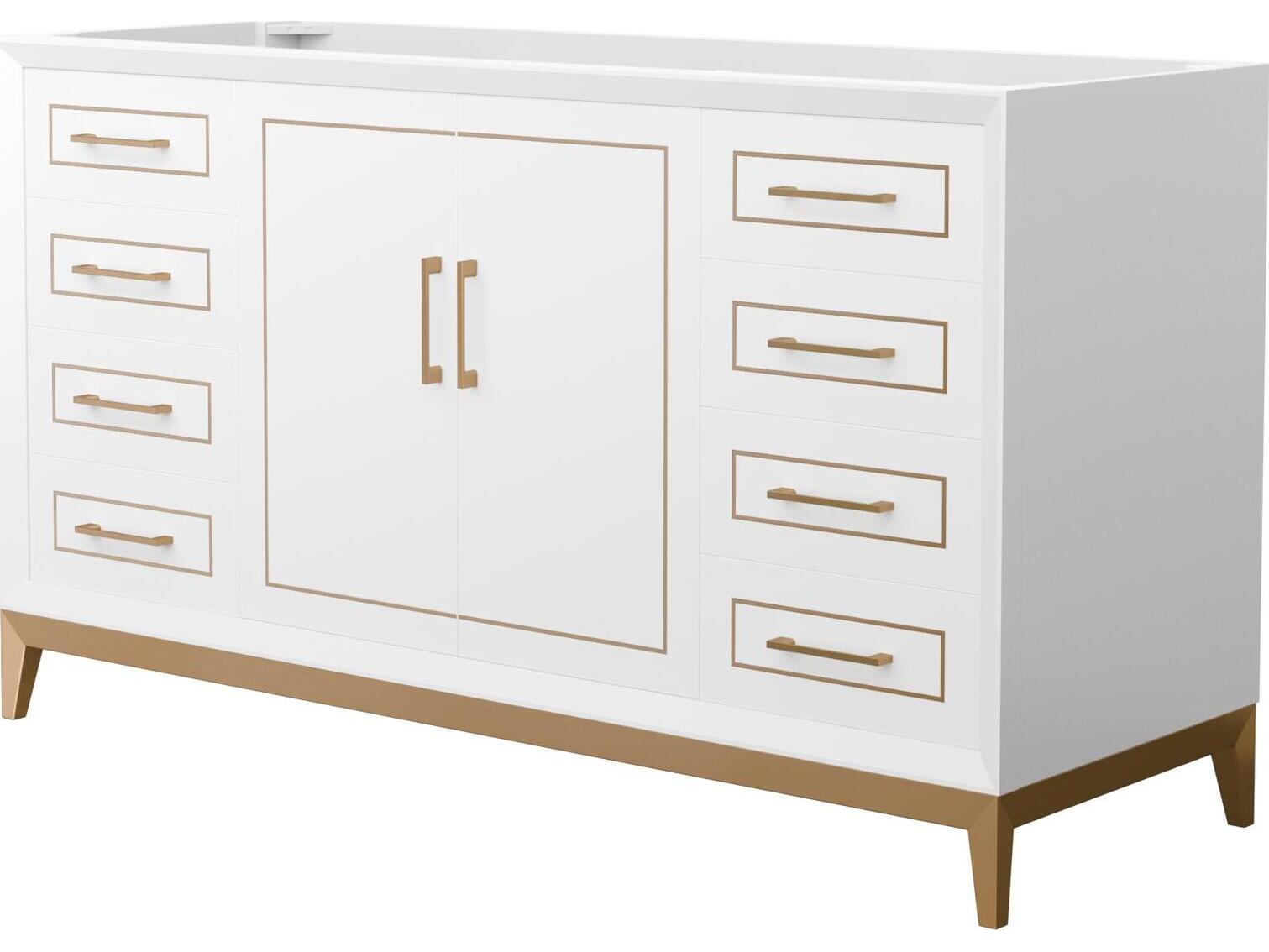 Wyndham Collection Marlena 60" White Vanity