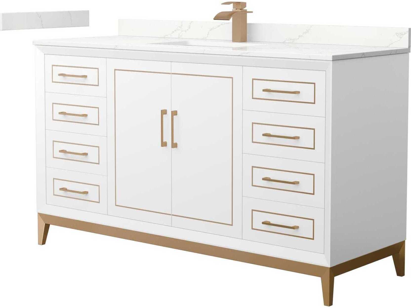 Wyndham Collection Marlena 60" White Vanity