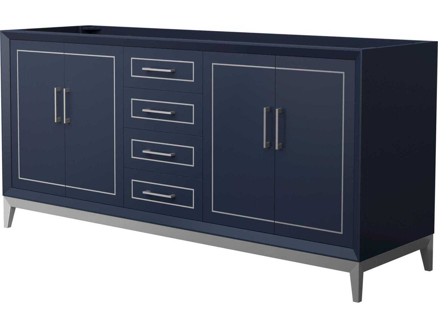 Wyndham Collection Marlena 72" Dark Blue Vanity