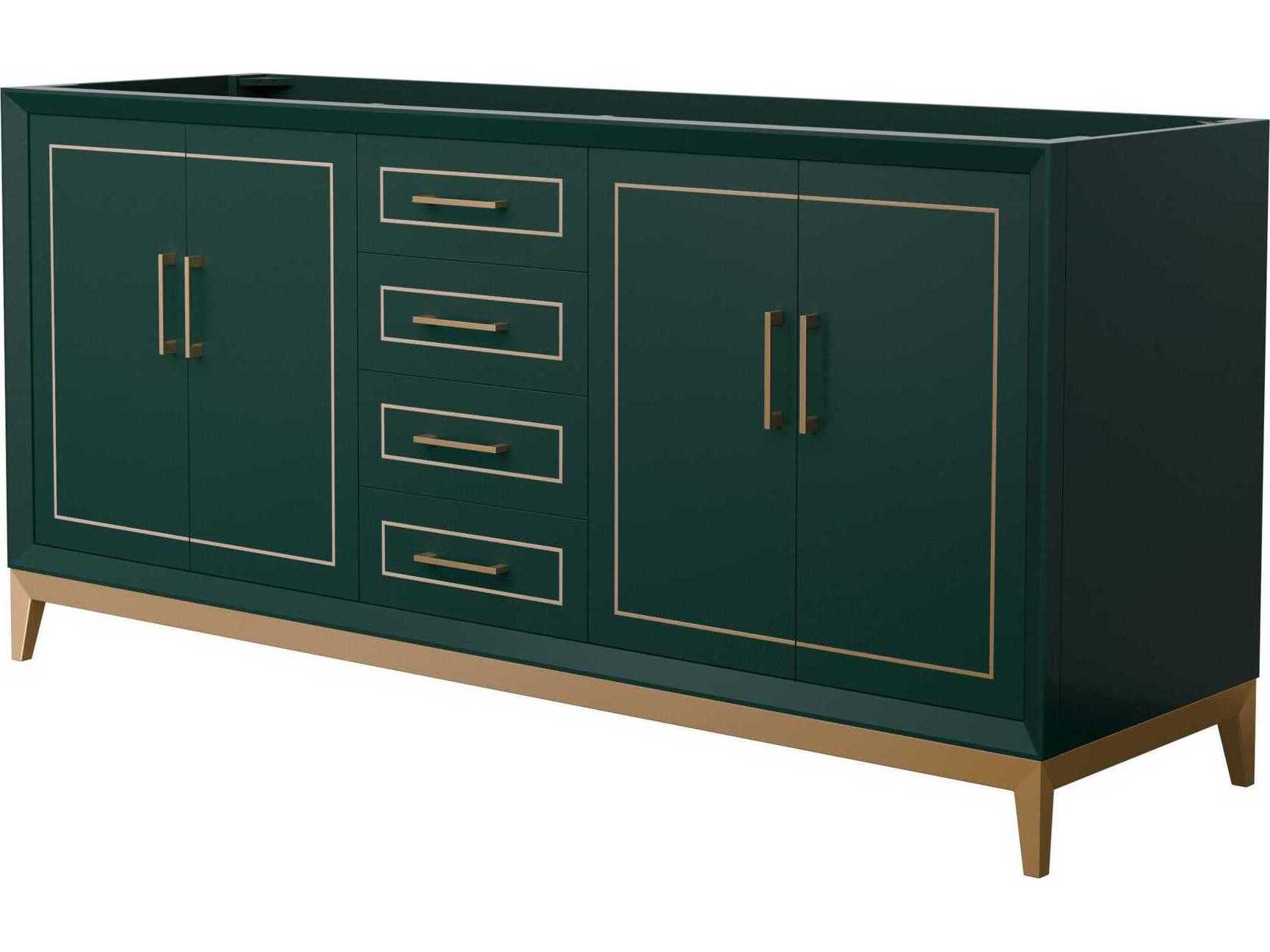 Wyndham Collection Marlena 72" Green Vanity