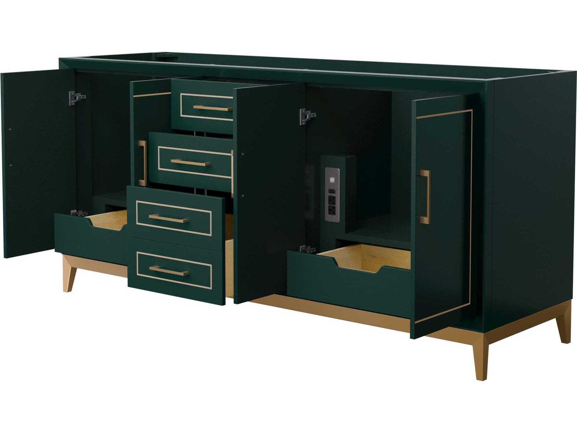 Wyndham Collection Marlena 72" Green Vanity