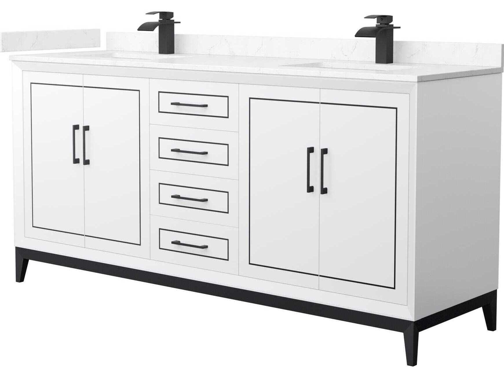 Wyndham Collection Marlena 72" White Vanity
