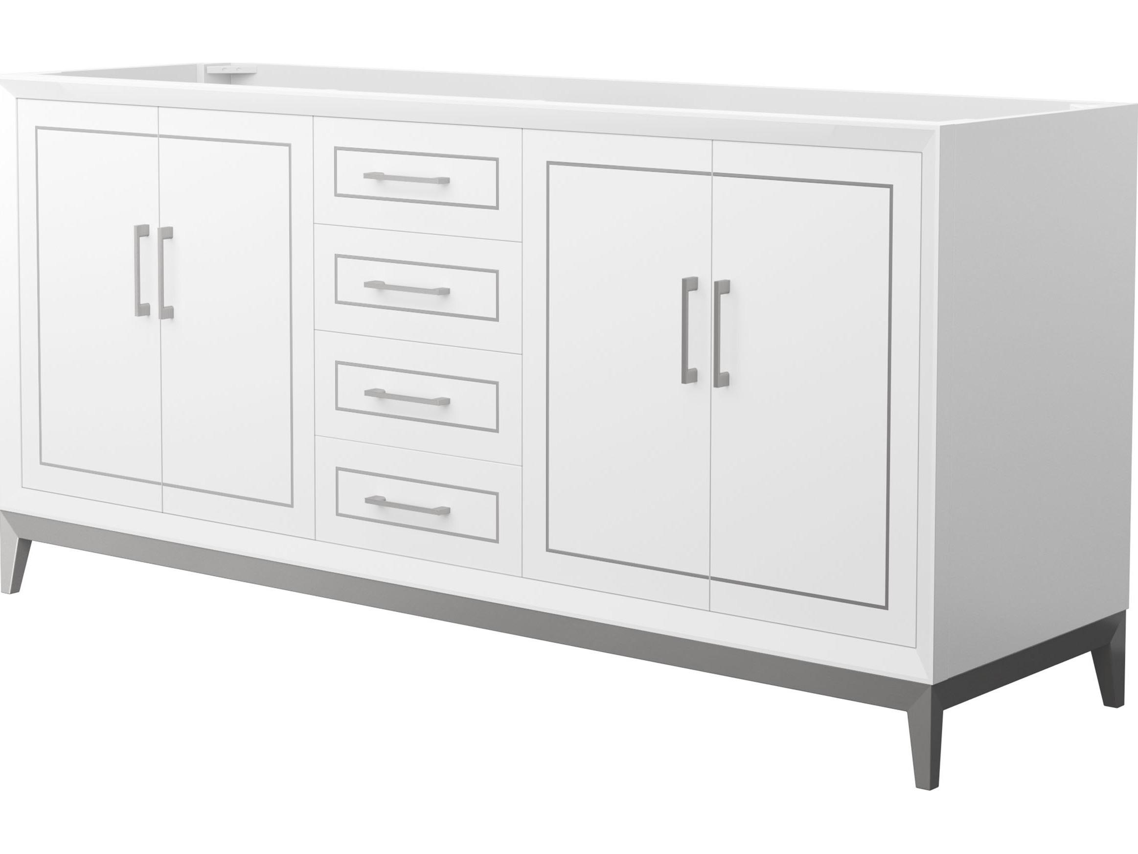 Wyndham Collection Marlena 72" White Vanity