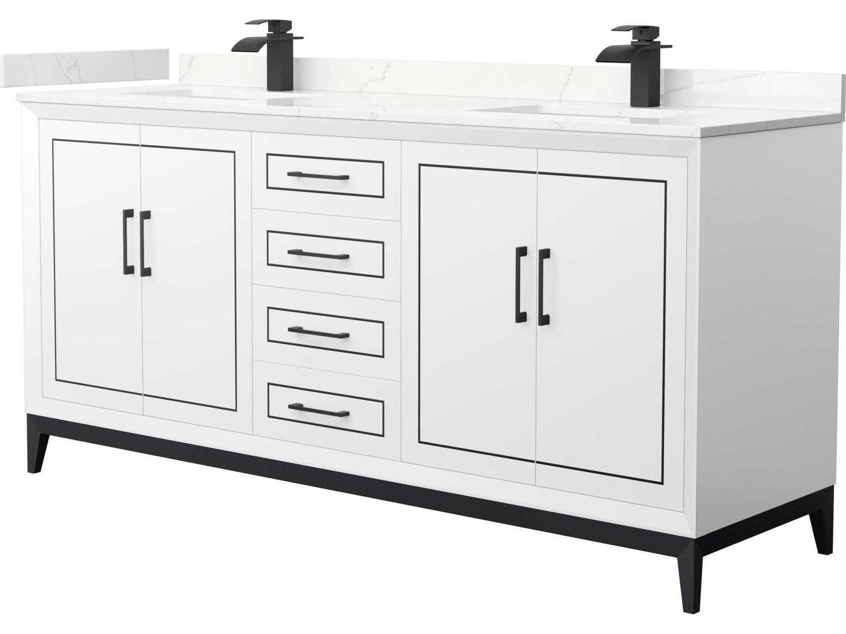Wyndham Collection Marlena 72" White Vanity