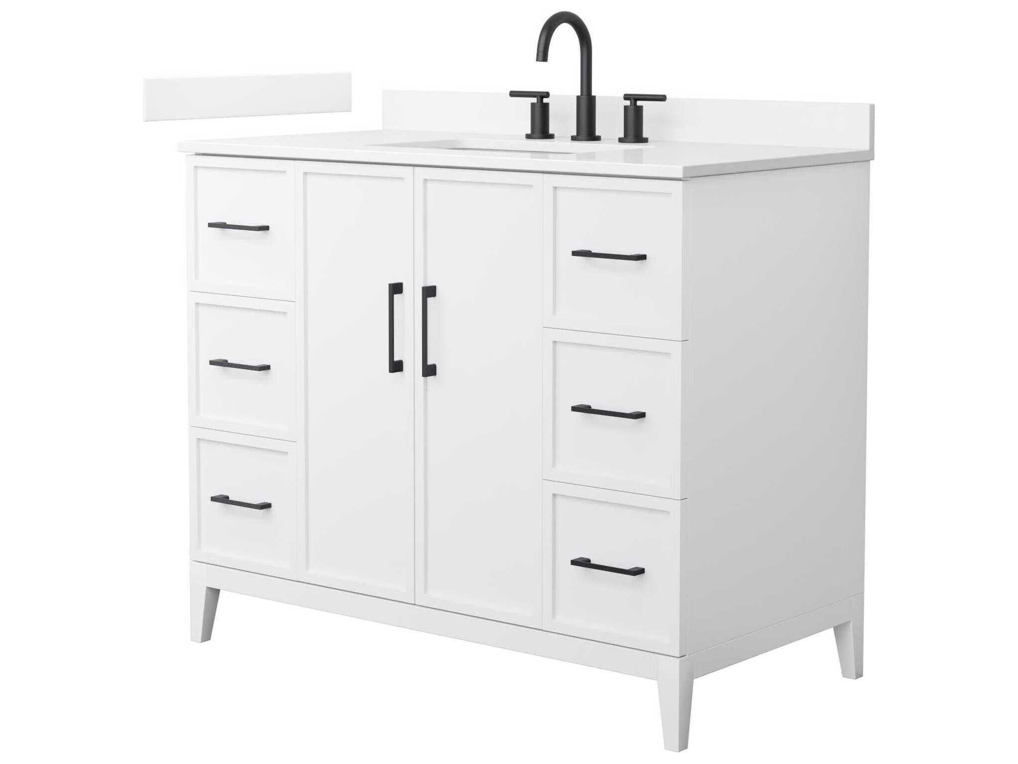 Wyndham Collection Elan 42" White Vanity