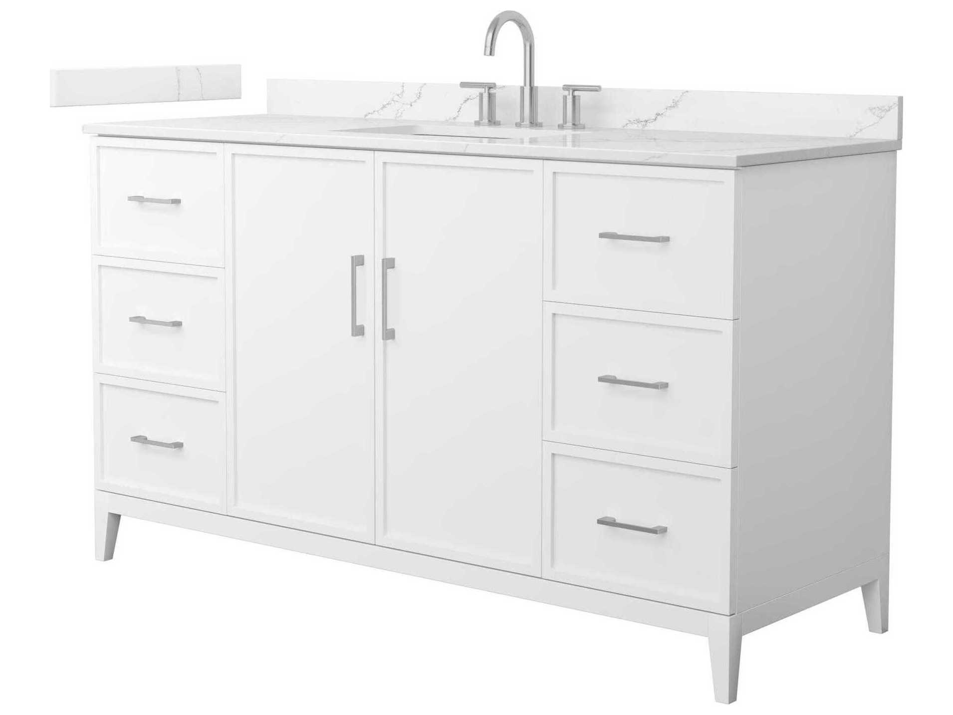 Wyndham Collection Elan 60" White Vanity