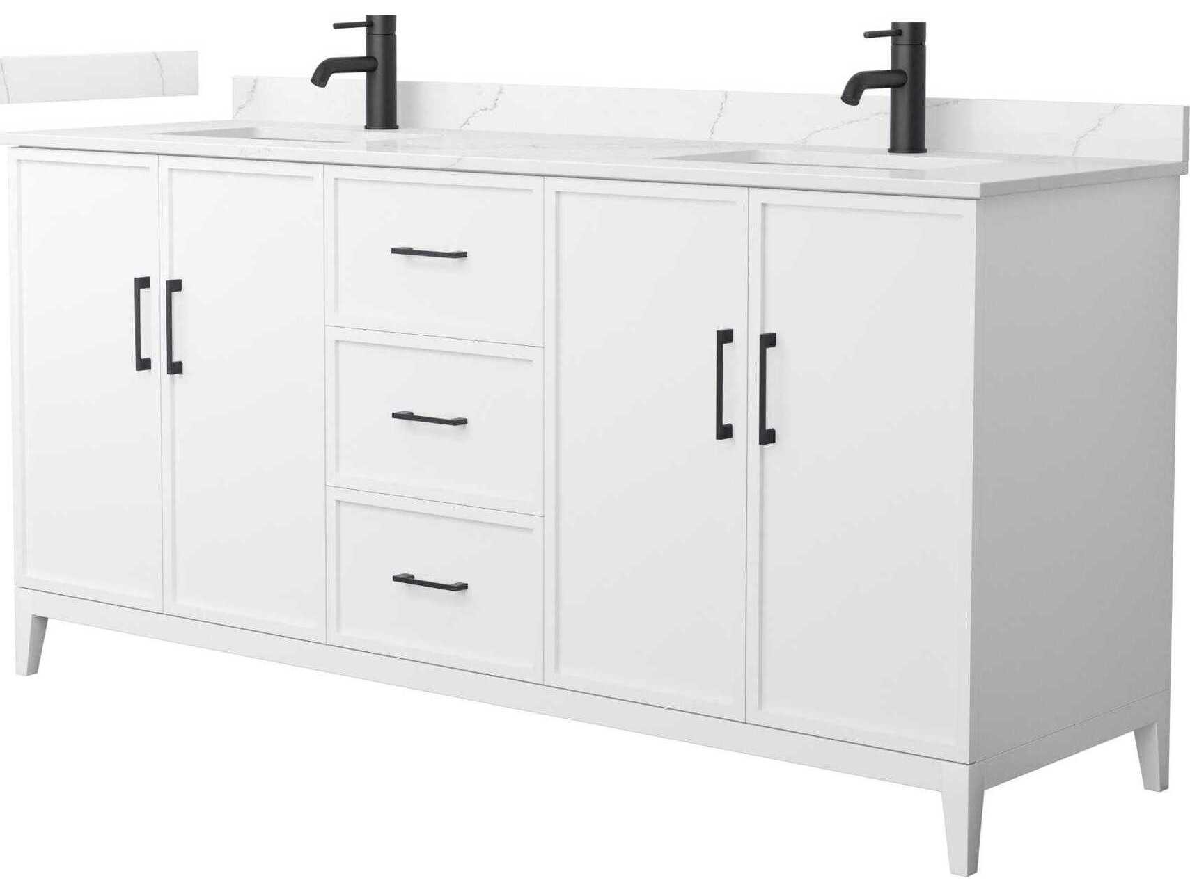 Wyndham Collection Elan 72" White Vanity