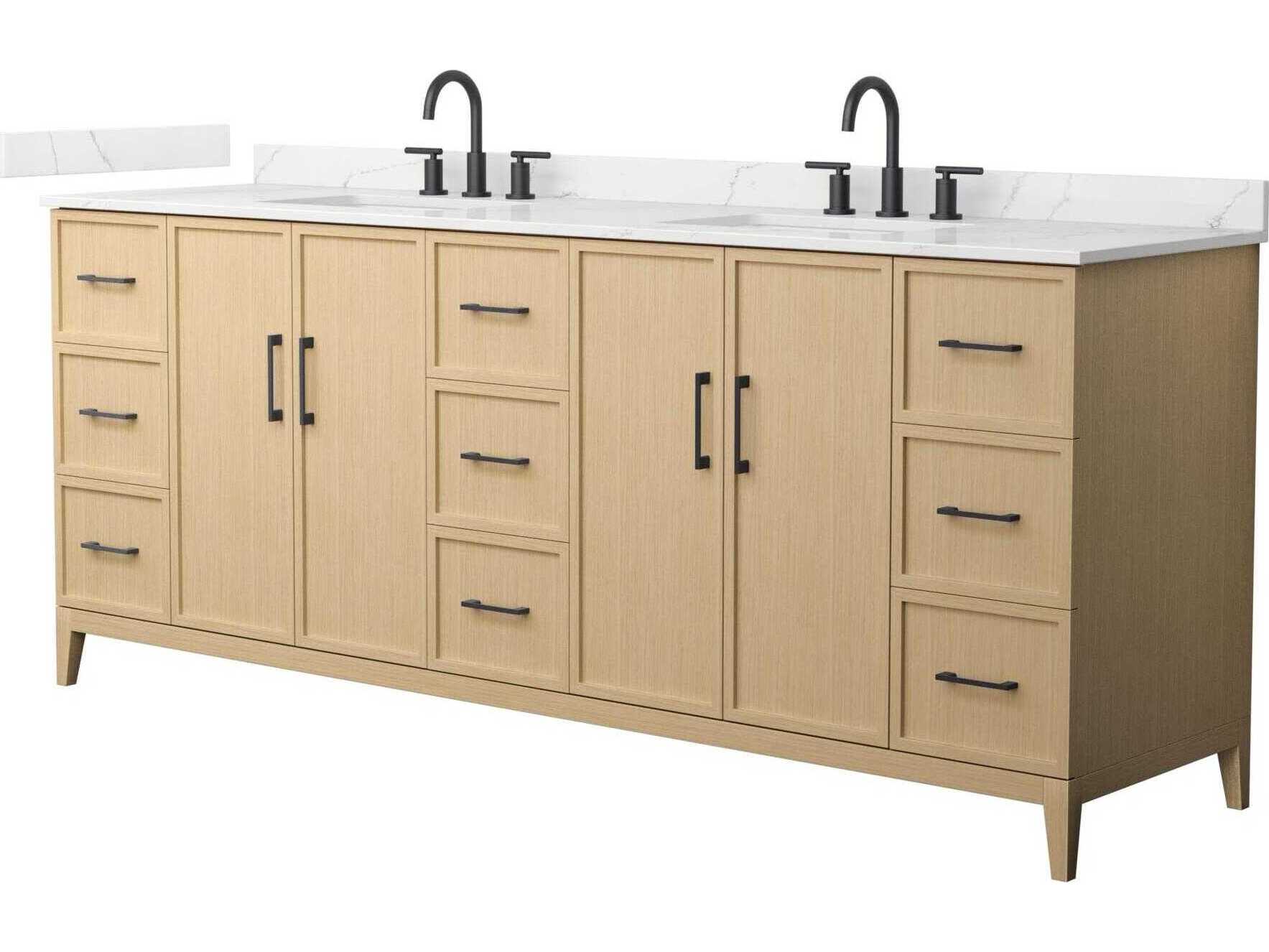 Wyndham Collection Elan 84" White Vanity