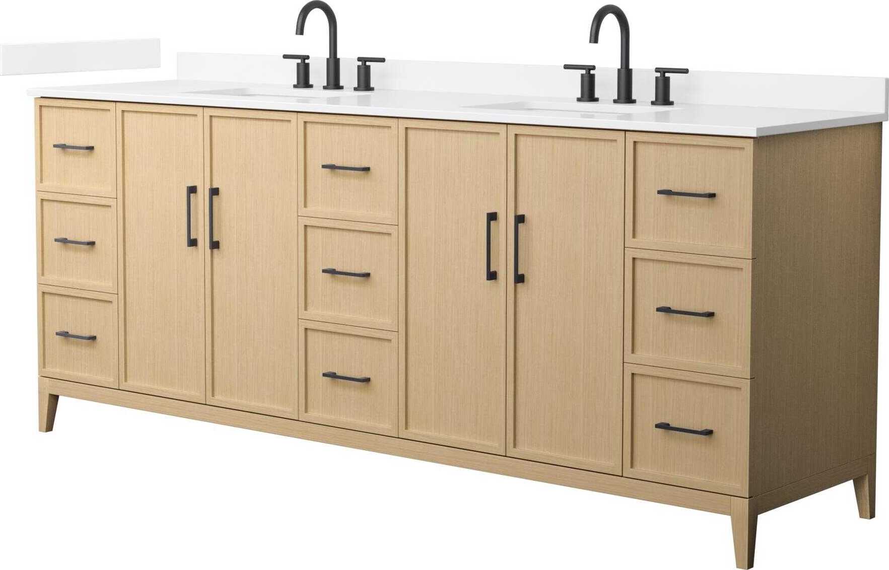 Wyndham Collection Elan 84" White Vanity