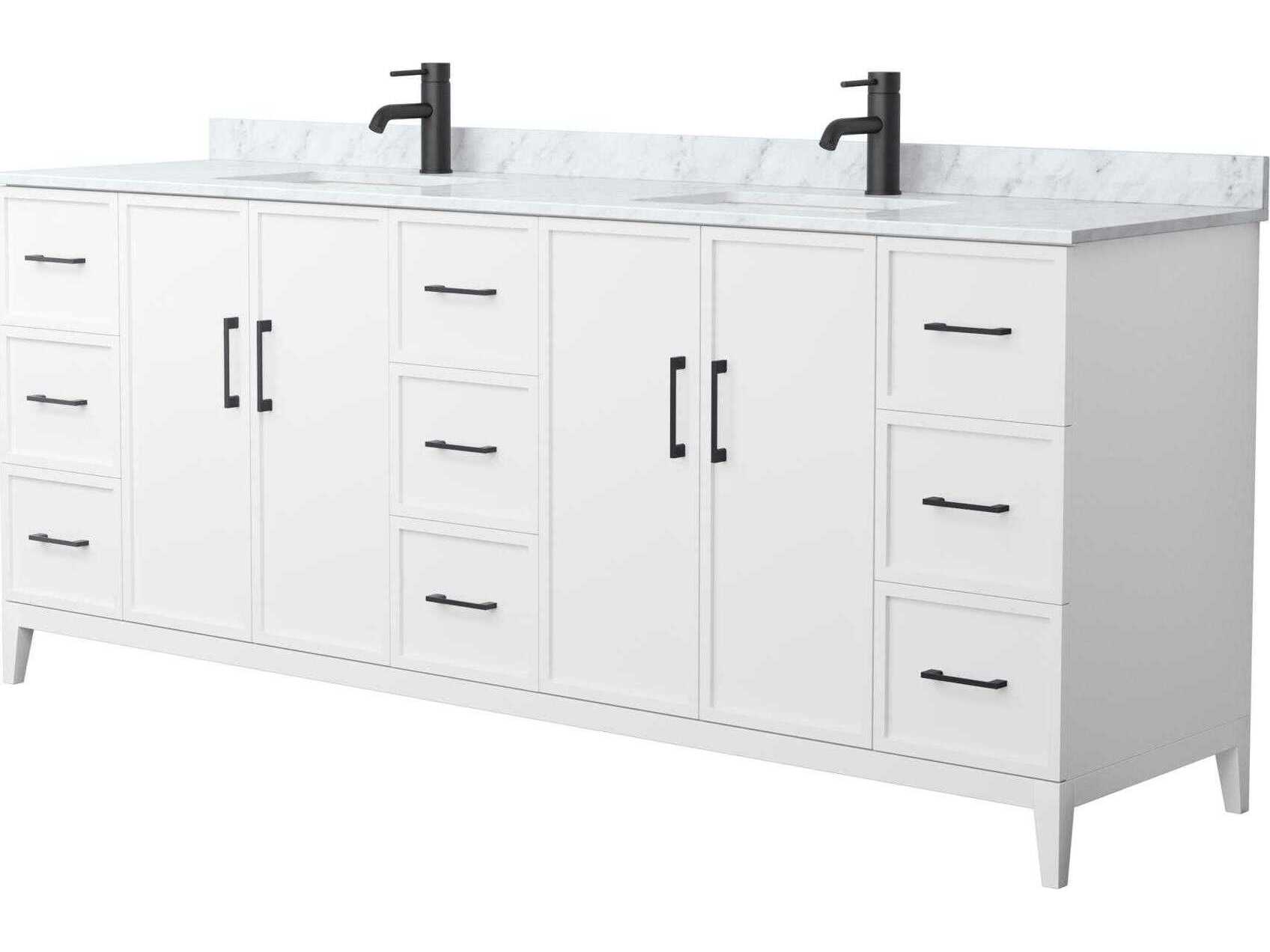 Wyndham Collection Elan 84" White Vanity