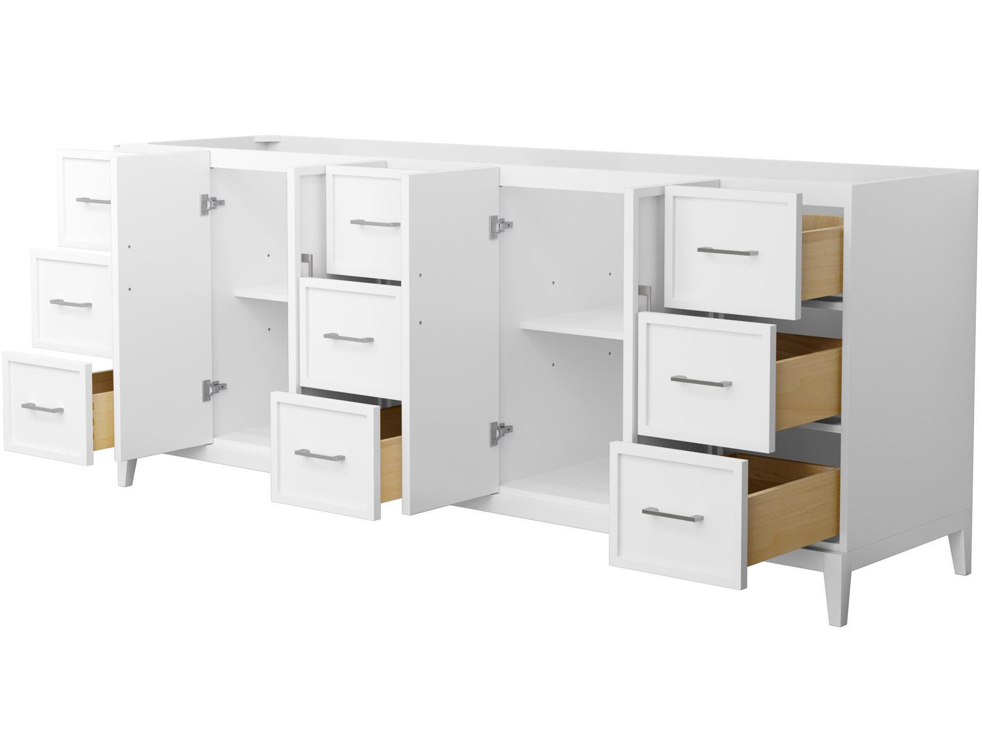 Wyndham Collection Elan 83" White Vanity