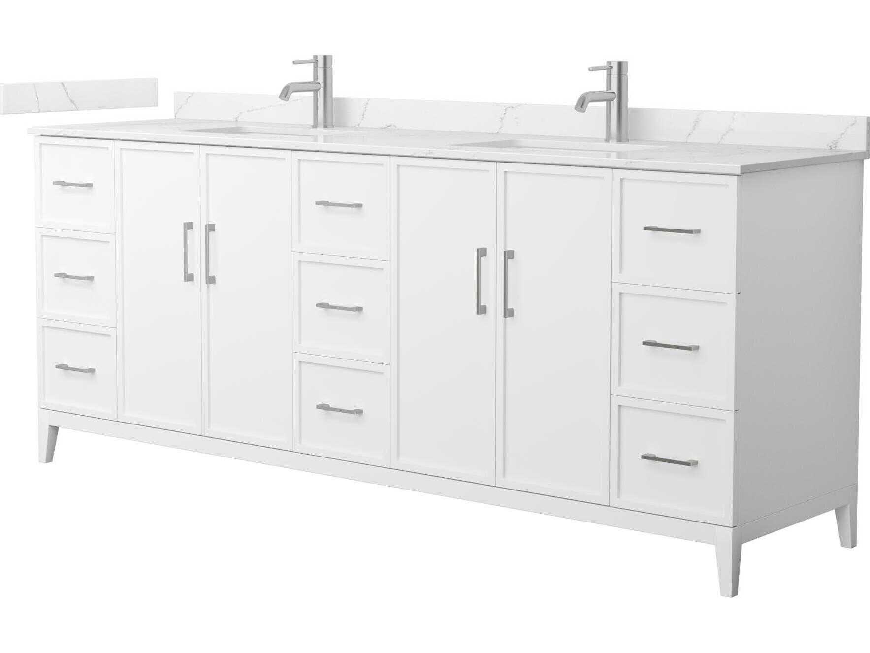 Wyndham Collection Elan 84" White Vanity