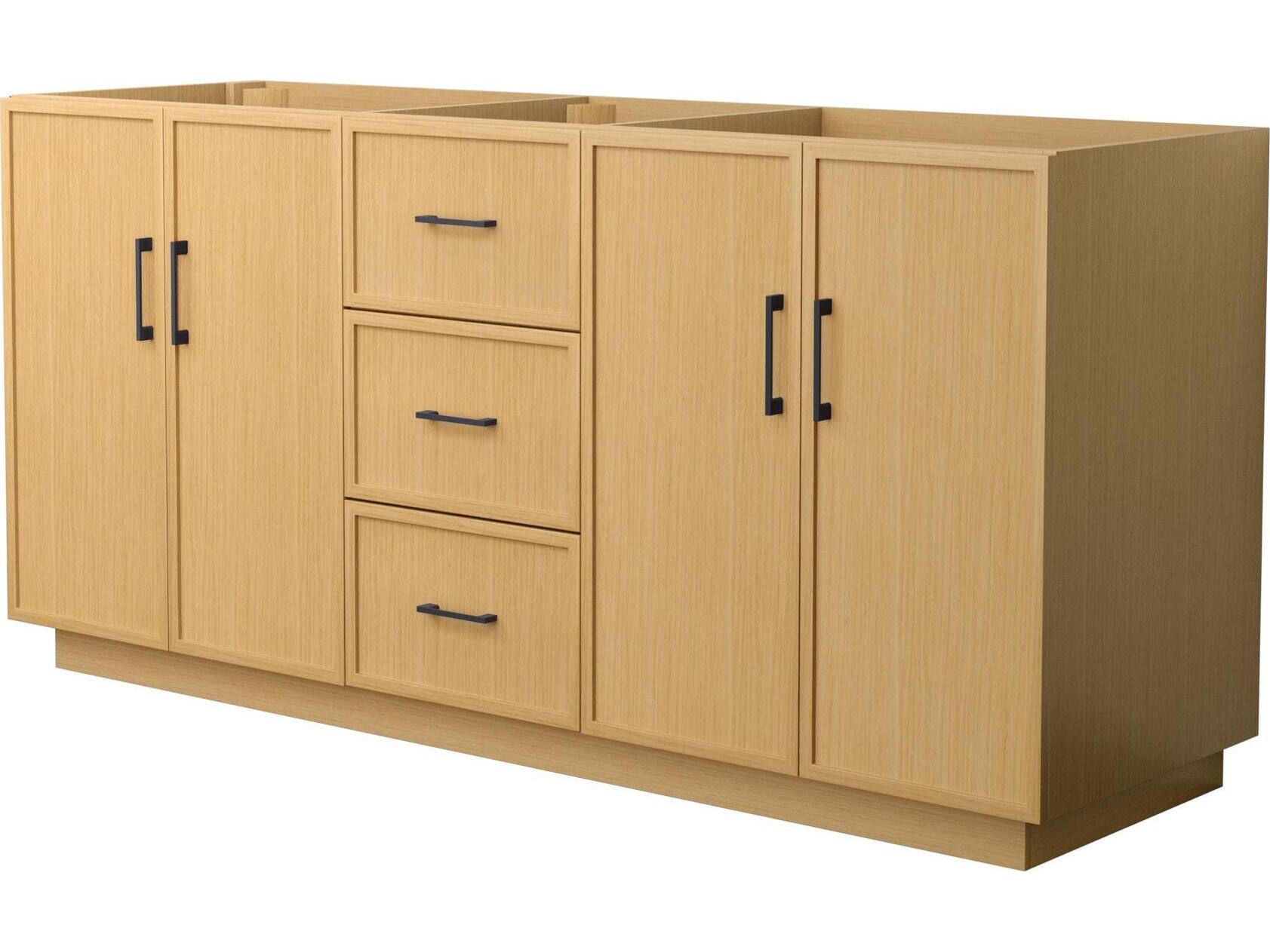 Wyndham Collection Elan-TK 71" Light Oak Vanity with Toe Kick