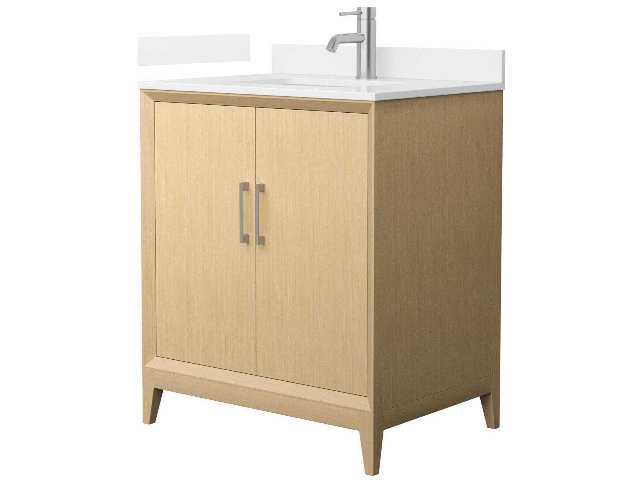 Wyndham Collection Janna 30" White Vanity