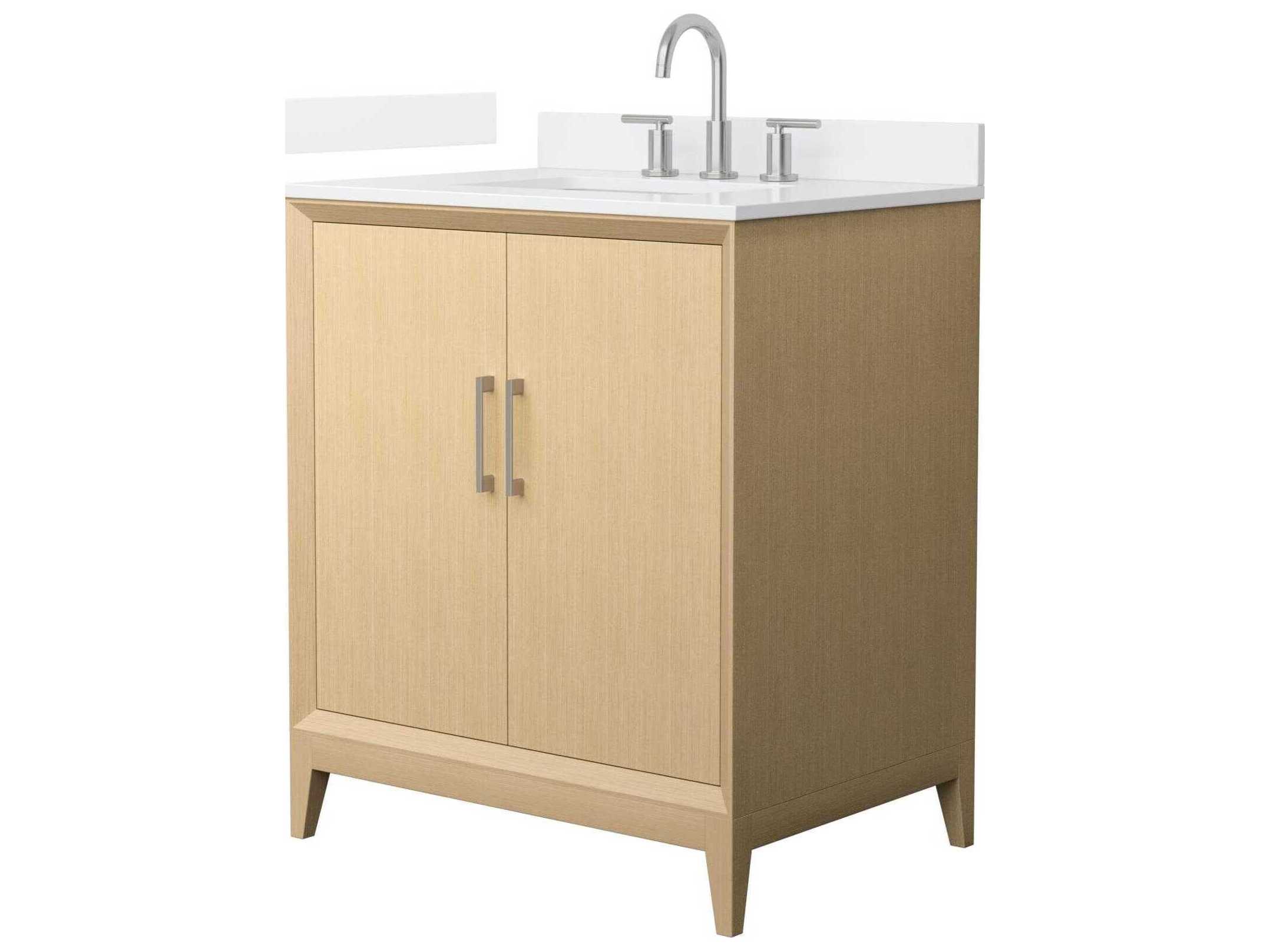 Wyndham Collection Janna 30" White Vanity