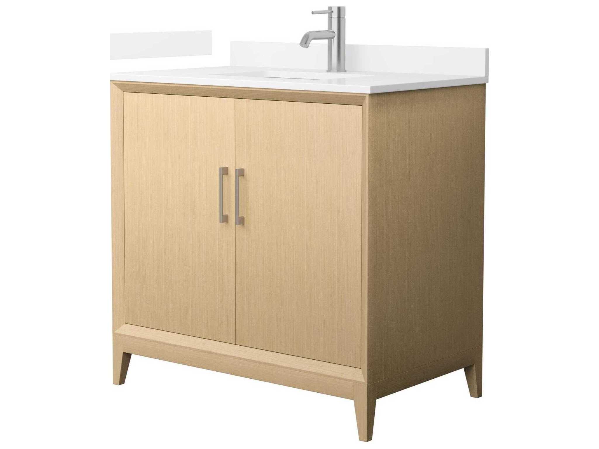 Wyndham Collection Janna 36" White Vanity