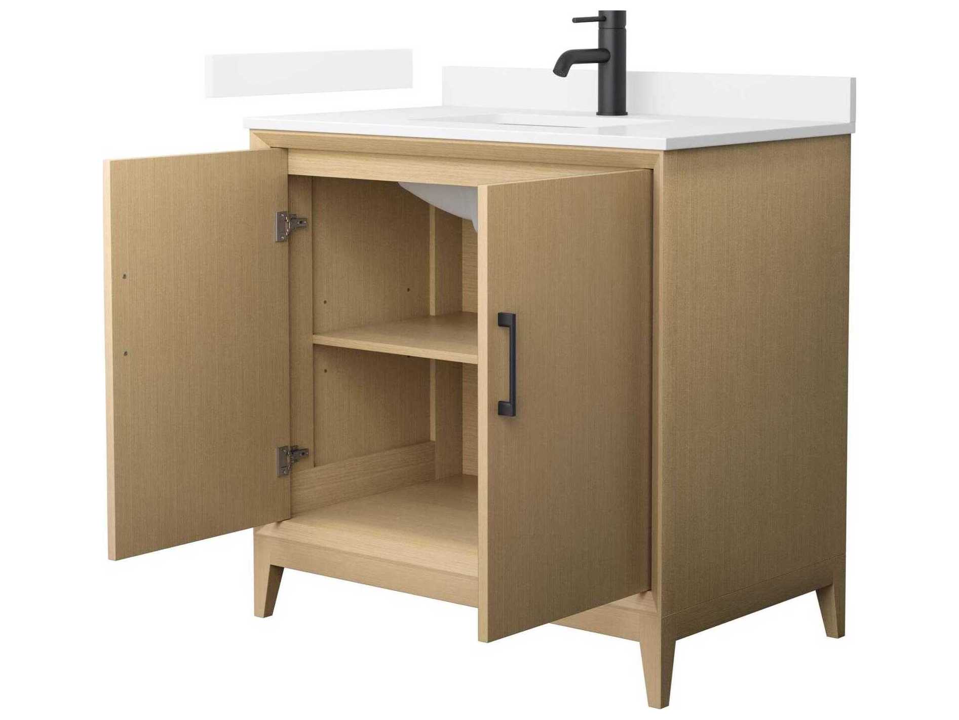 Wyndham Collection Janna 36" White Vanity