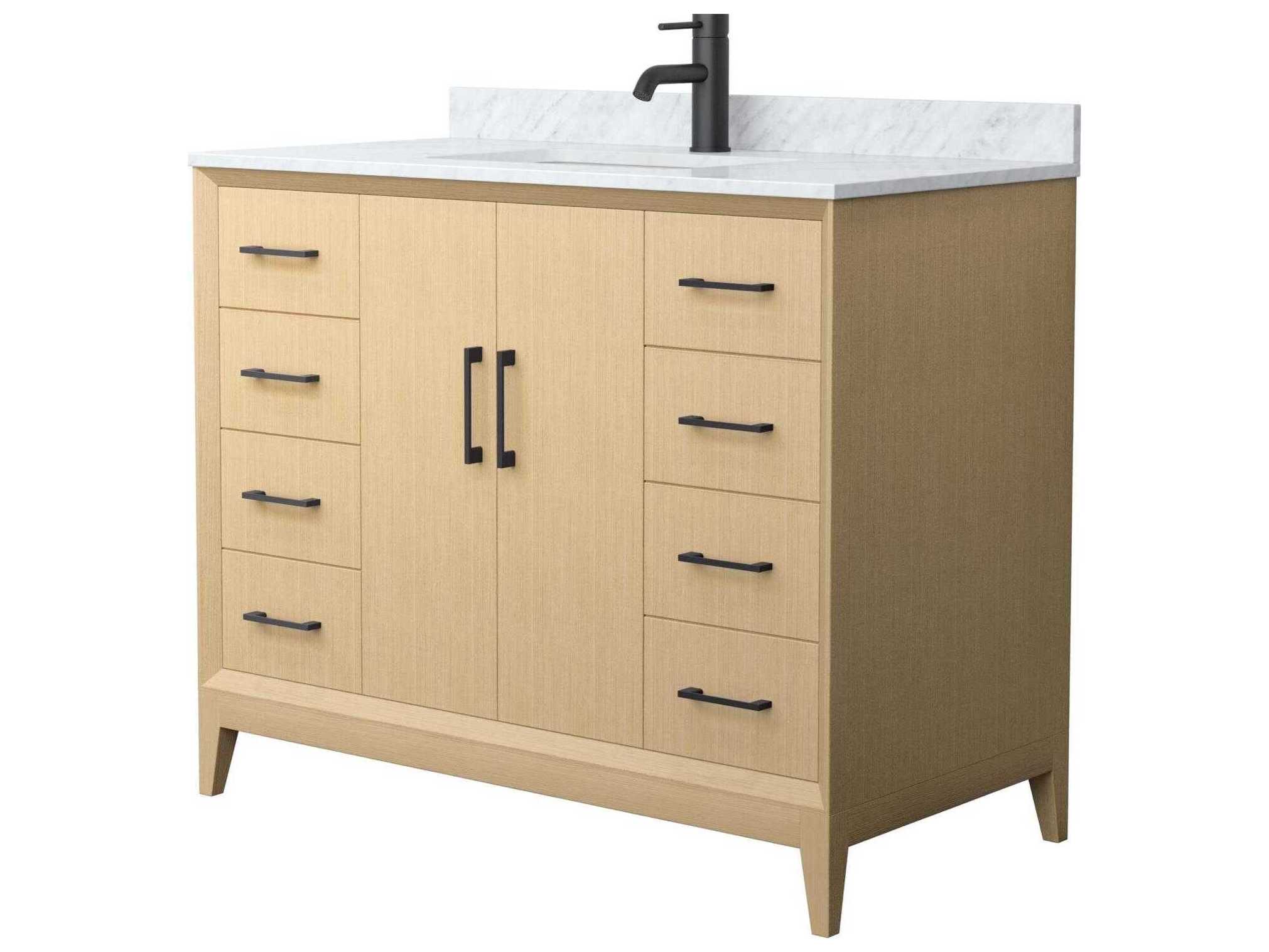 Wyndham Collection Janna 42" White Vanity