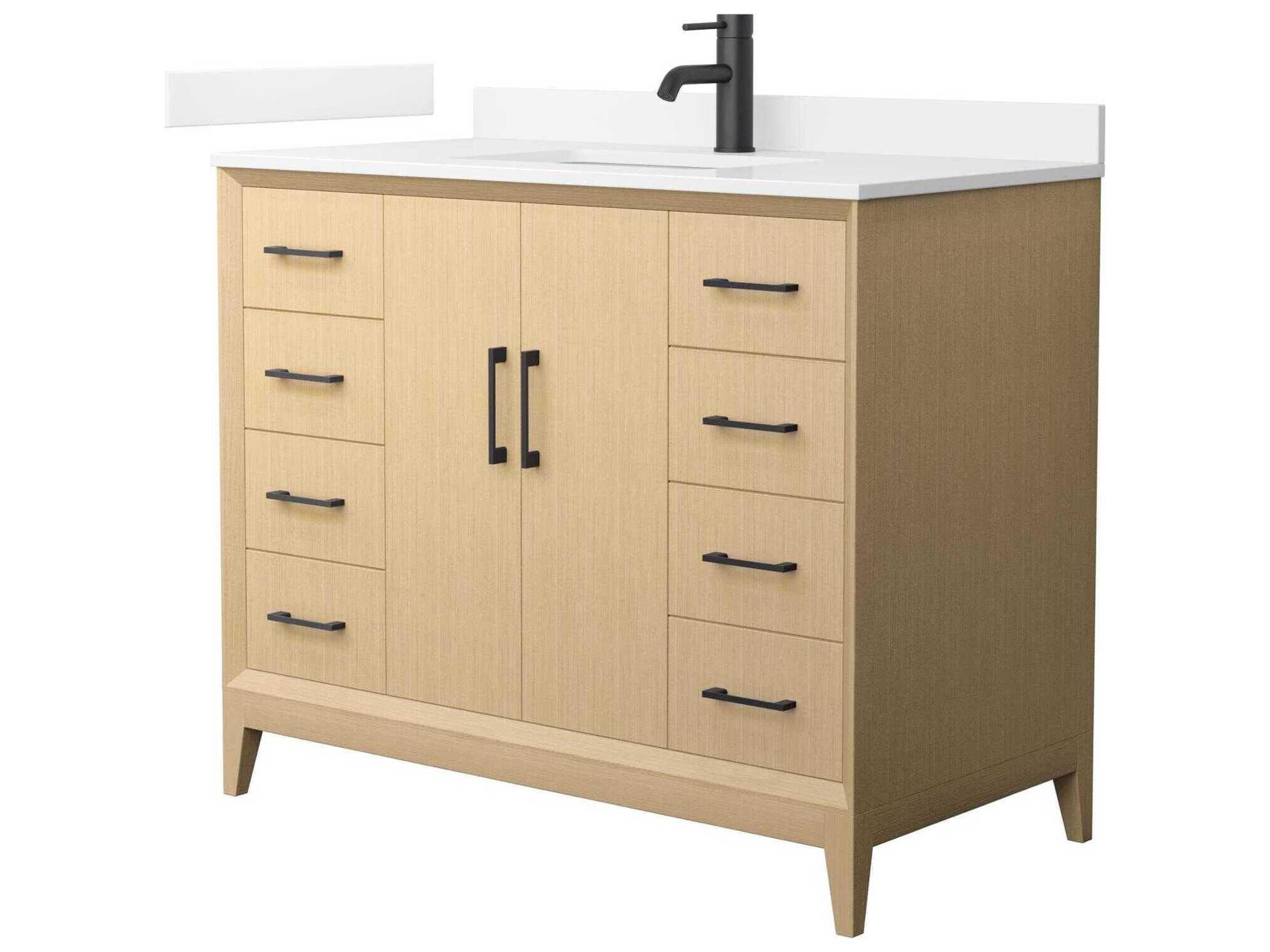 Wyndham Collection Janna 42" White Vanity