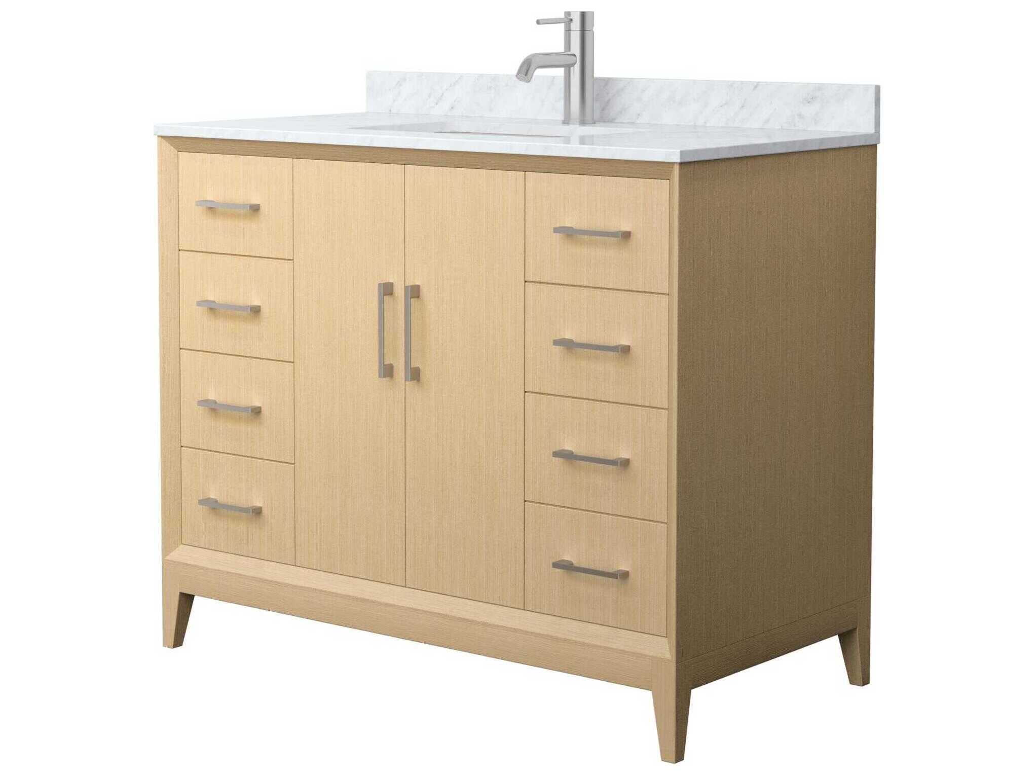 Wyndham Collection Janna 42" White Vanity