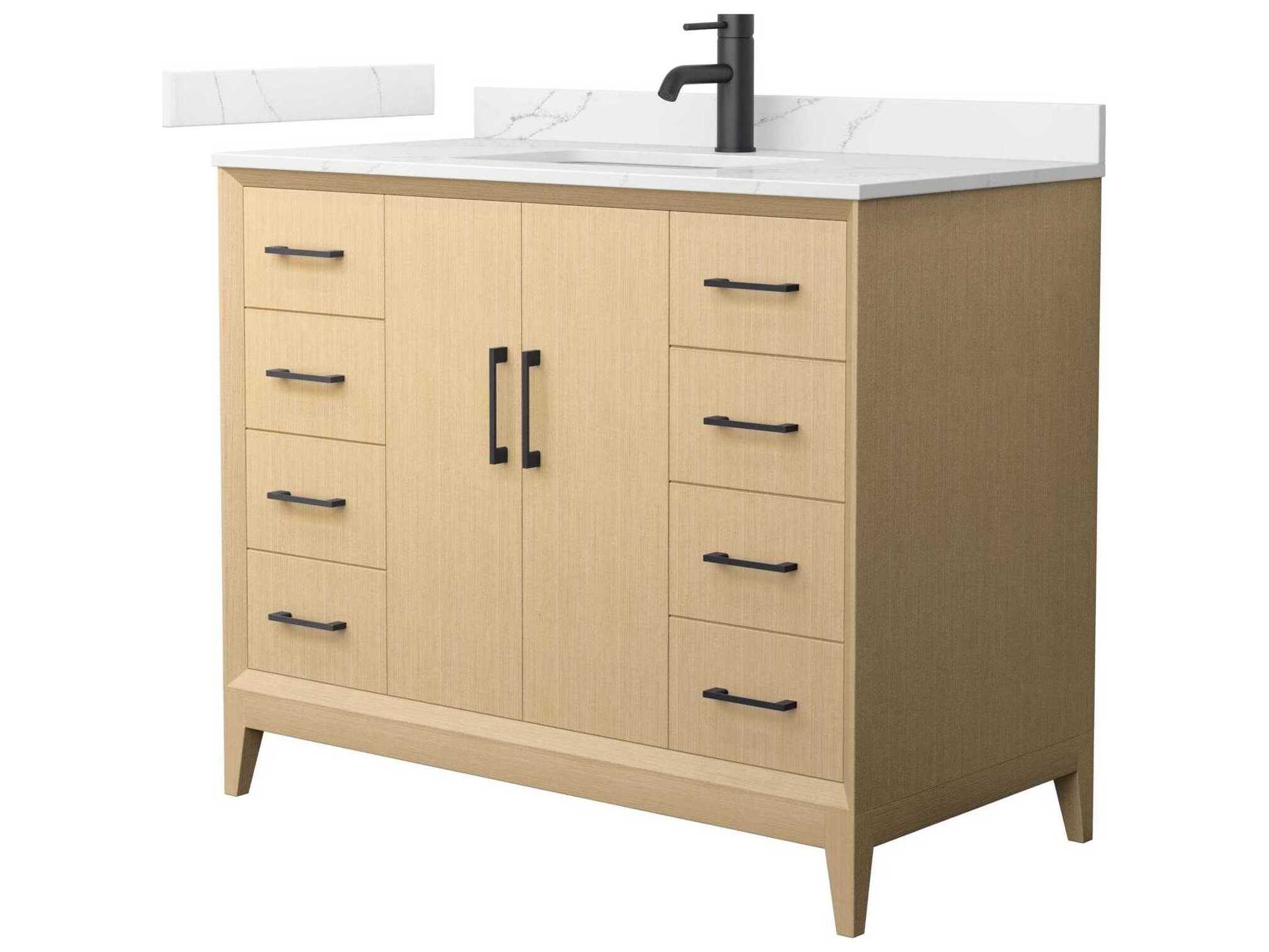 Wyndham Collection Janna 42" White Vanity