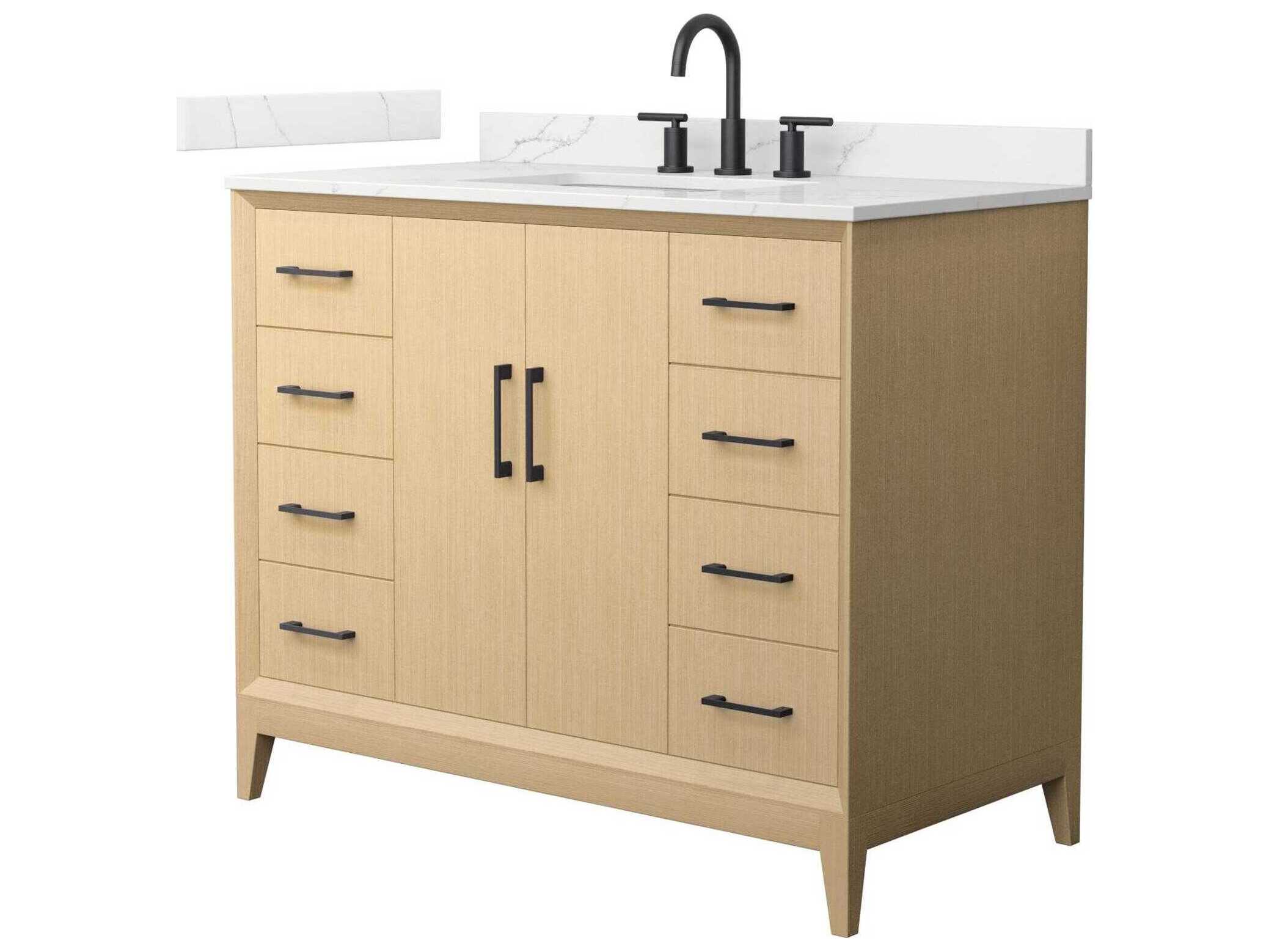 Wyndham Collection Janna 42" White Vanity