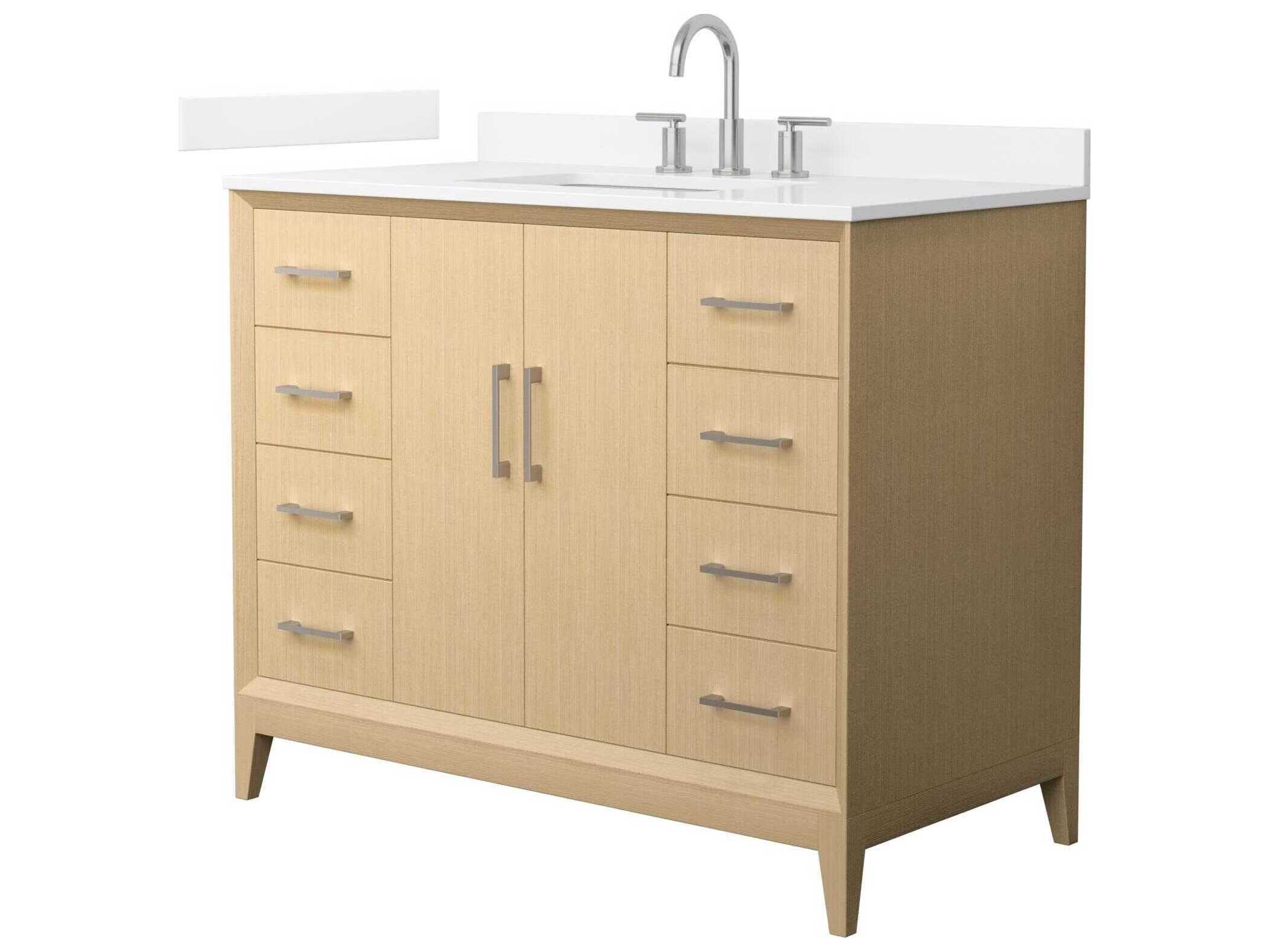 Wyndham Collection Janna 42" White Vanity