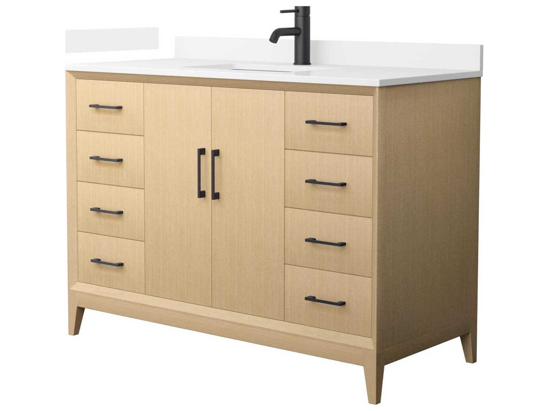 Wyndham Collection Janna 48" White Vanity