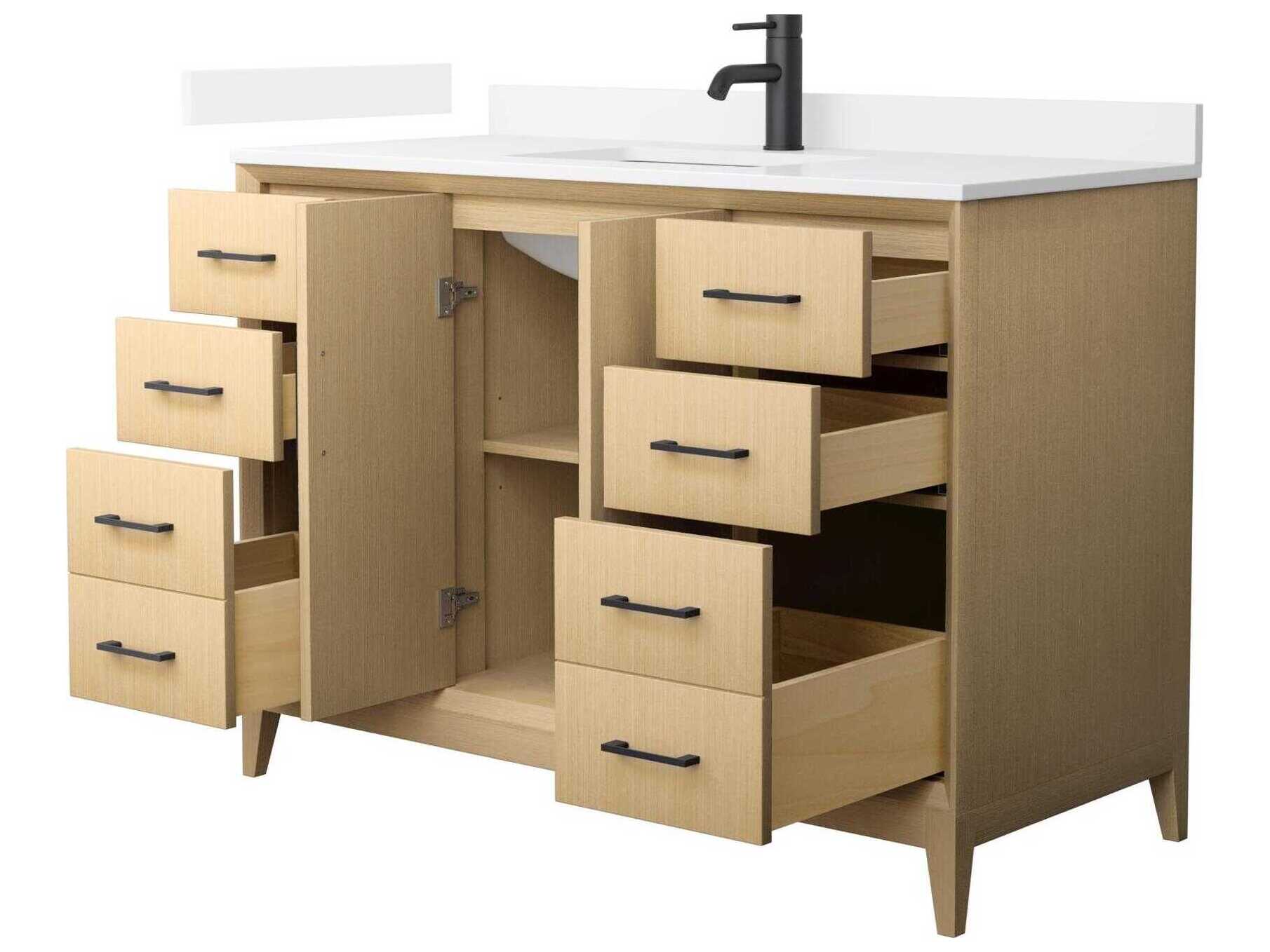 Wyndham Collection Janna 48" White Vanity