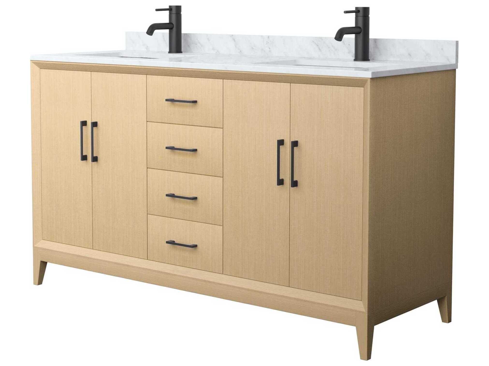 Wyndham Collection Janna 60" White Vanity