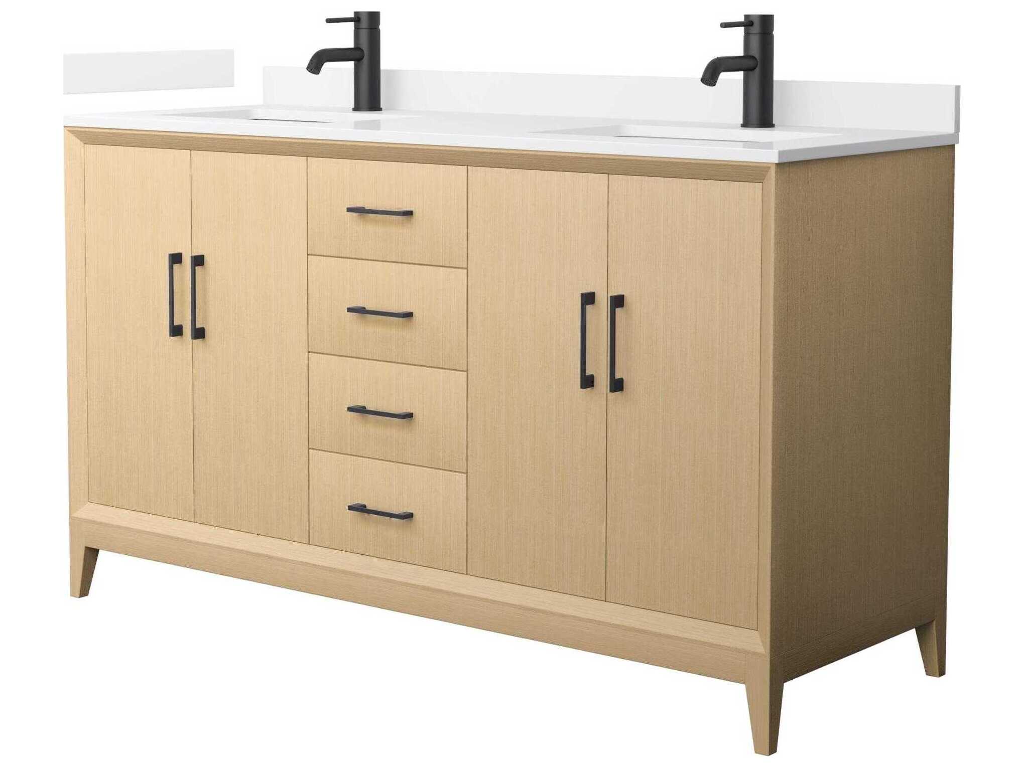 Wyndham Collection Janna 60" White Vanity