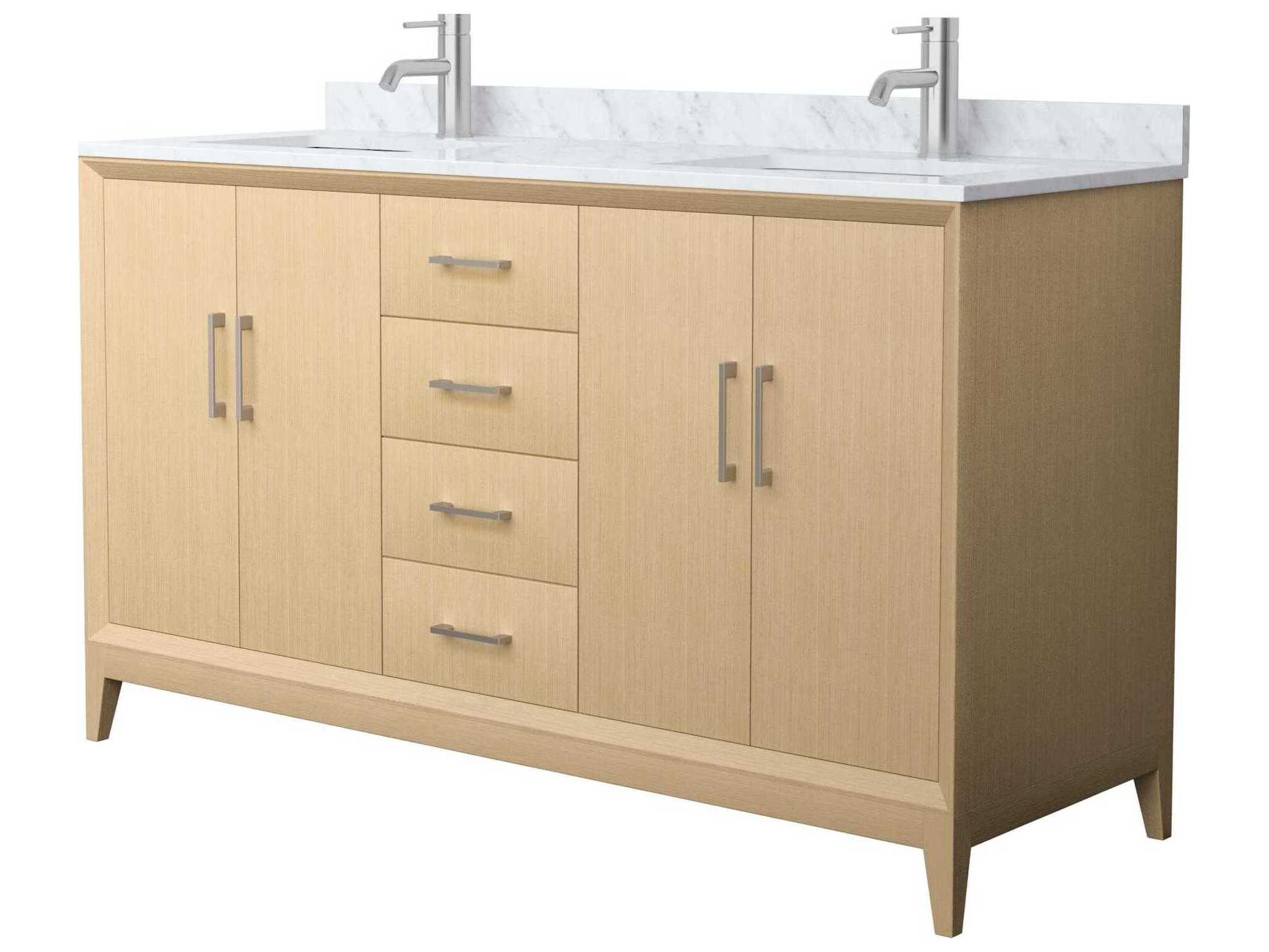 Wyndham Collection Janna 60" White Vanity