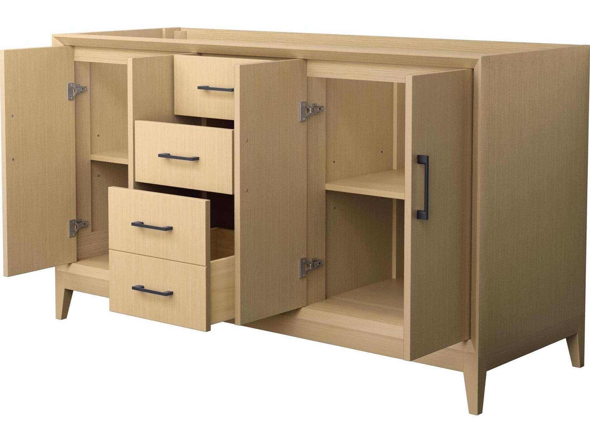 Wyndham Collection Janna 59" White Vanity