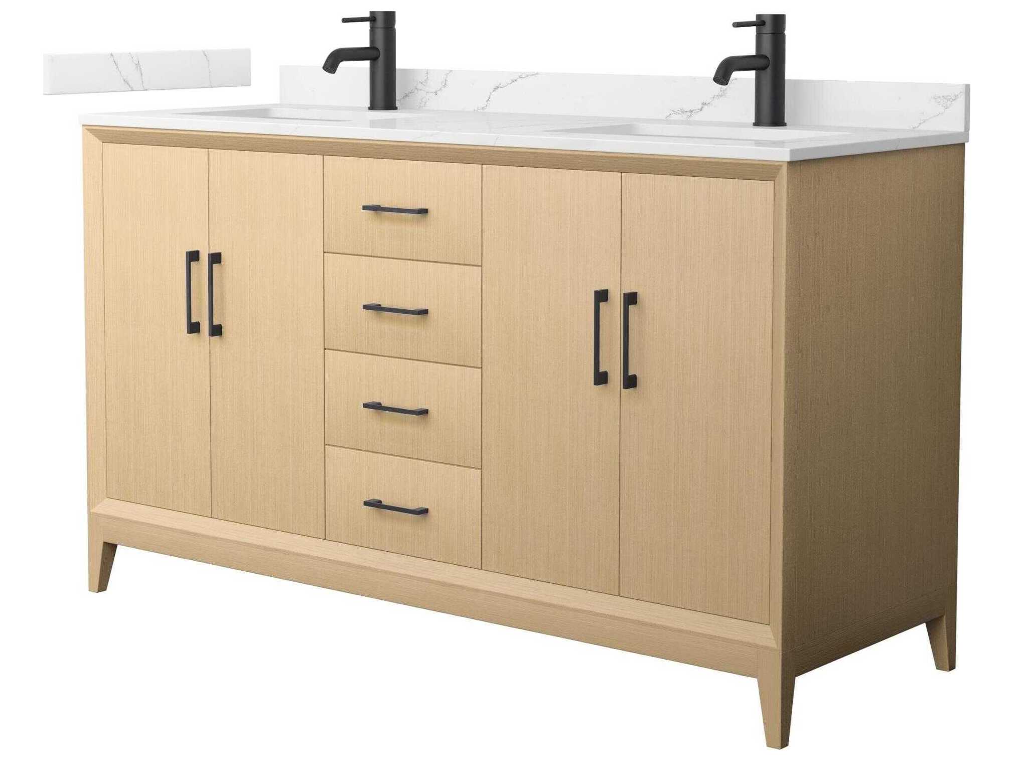 Wyndham Collection Janna 60" White Vanity