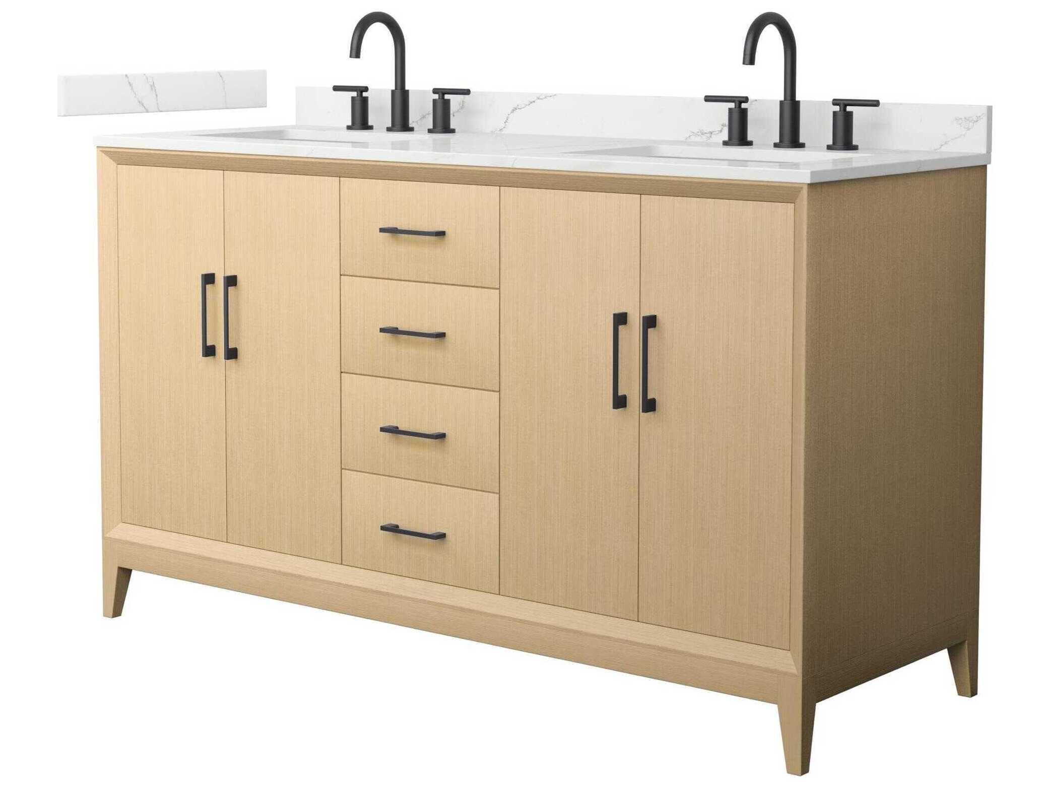 Wyndham Collection Janna 60" White Vanity