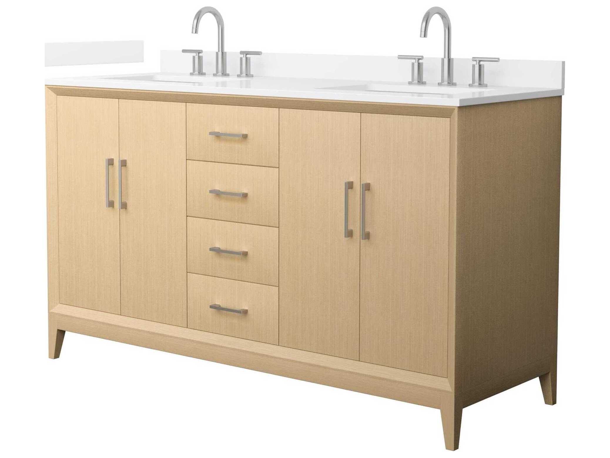 Wyndham Collection Janna 60" White Vanity