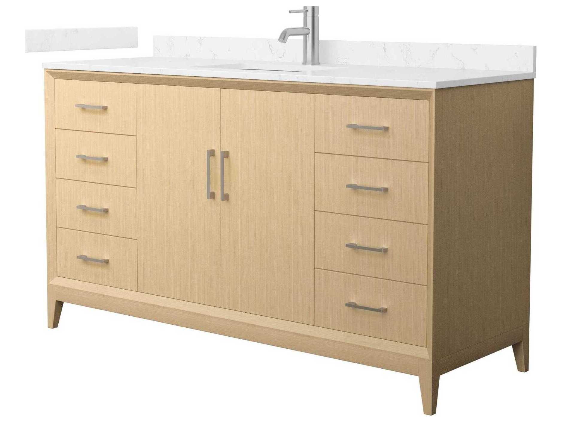 Wyndham Collection Janna 60" White Vanity