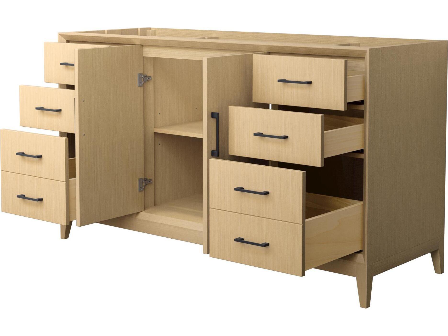 Wyndham Collection Janna 59" White Vanity