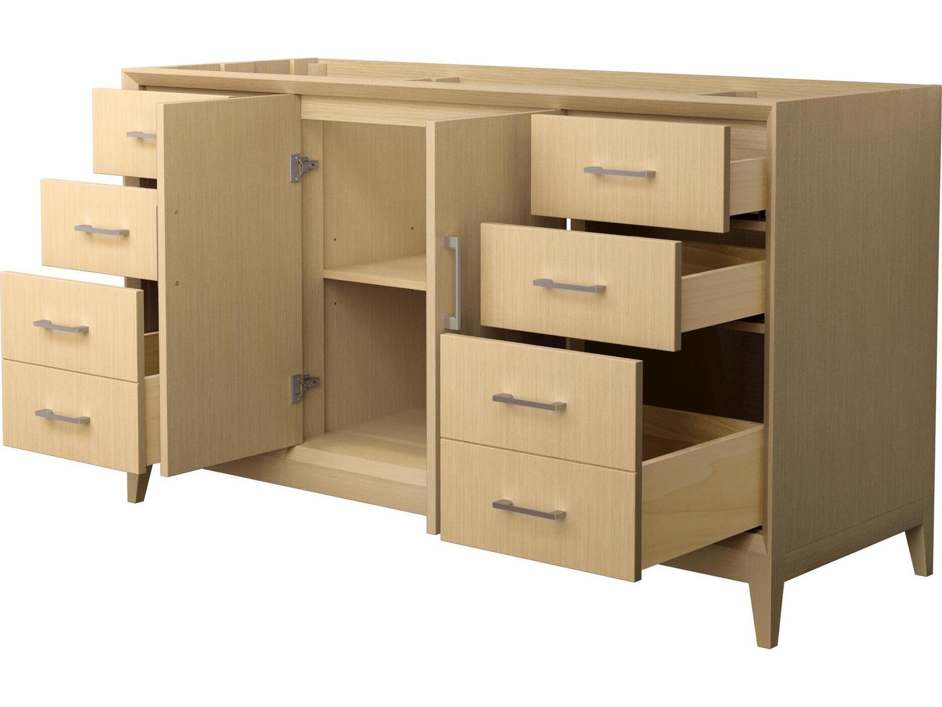 Wyndham Collection Janna 59" White Vanity