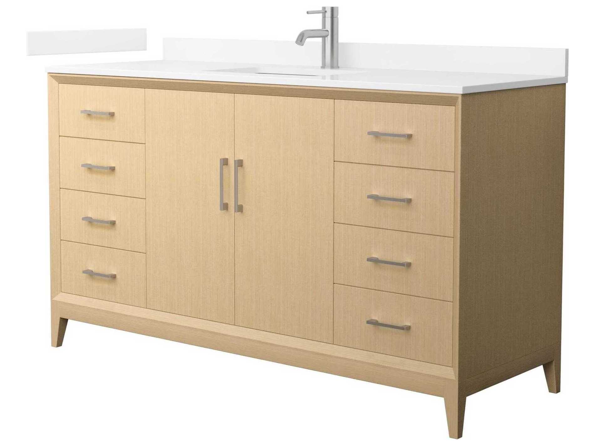 Wyndham Collection Janna 60" White Vanity